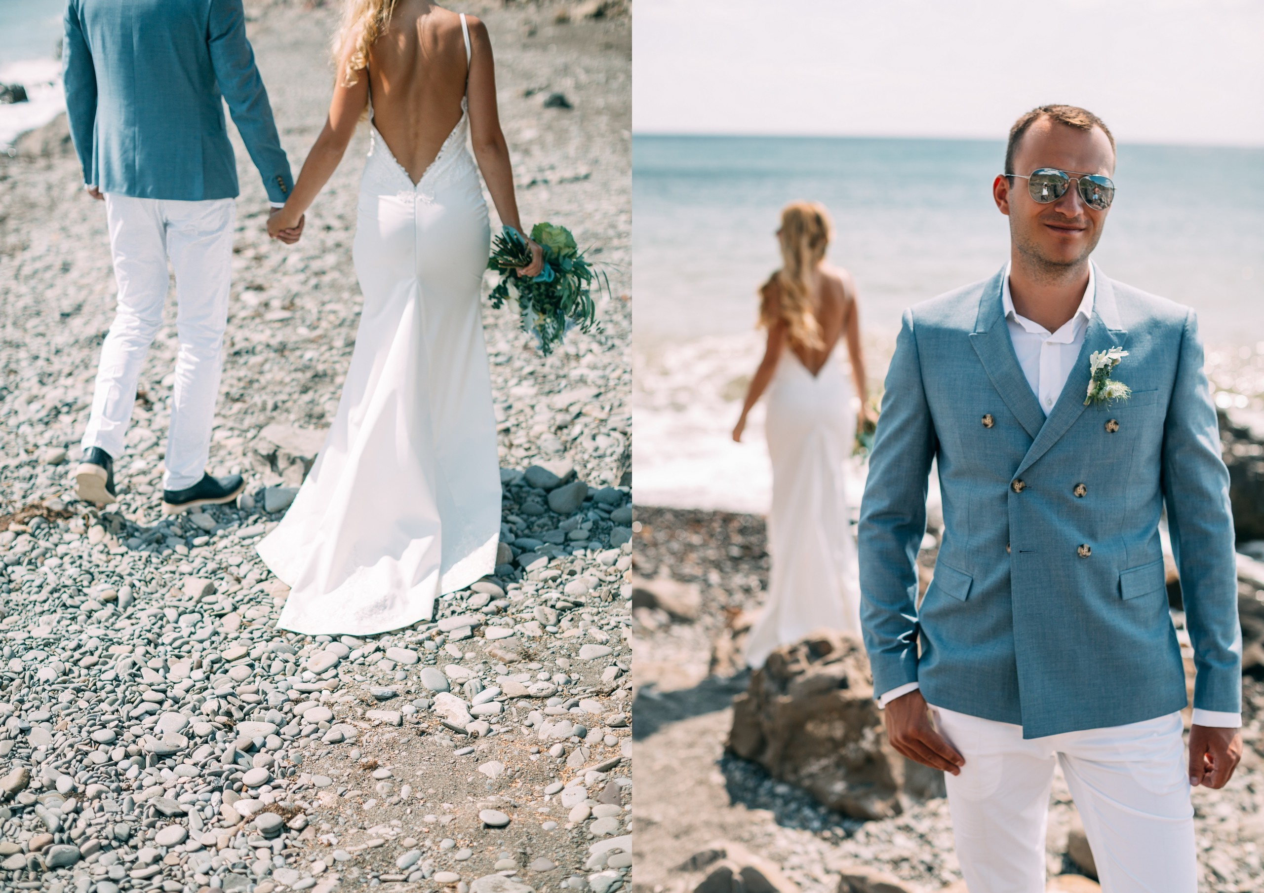Wedding by the Sea. Valeria Coconova Photographer Italy Como Milan