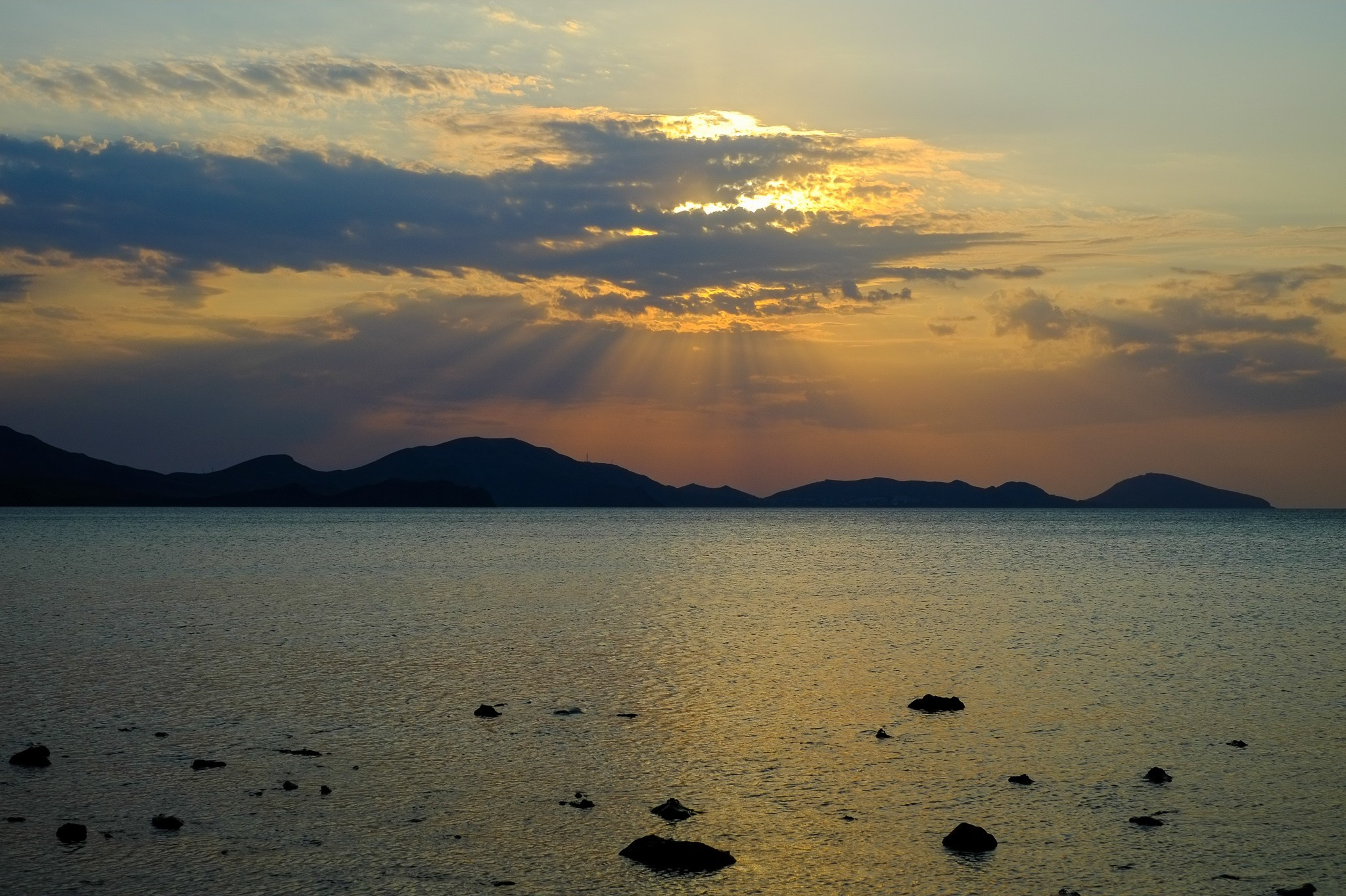 Закат над морем. Фотограф Борис Флорин (Рязань)