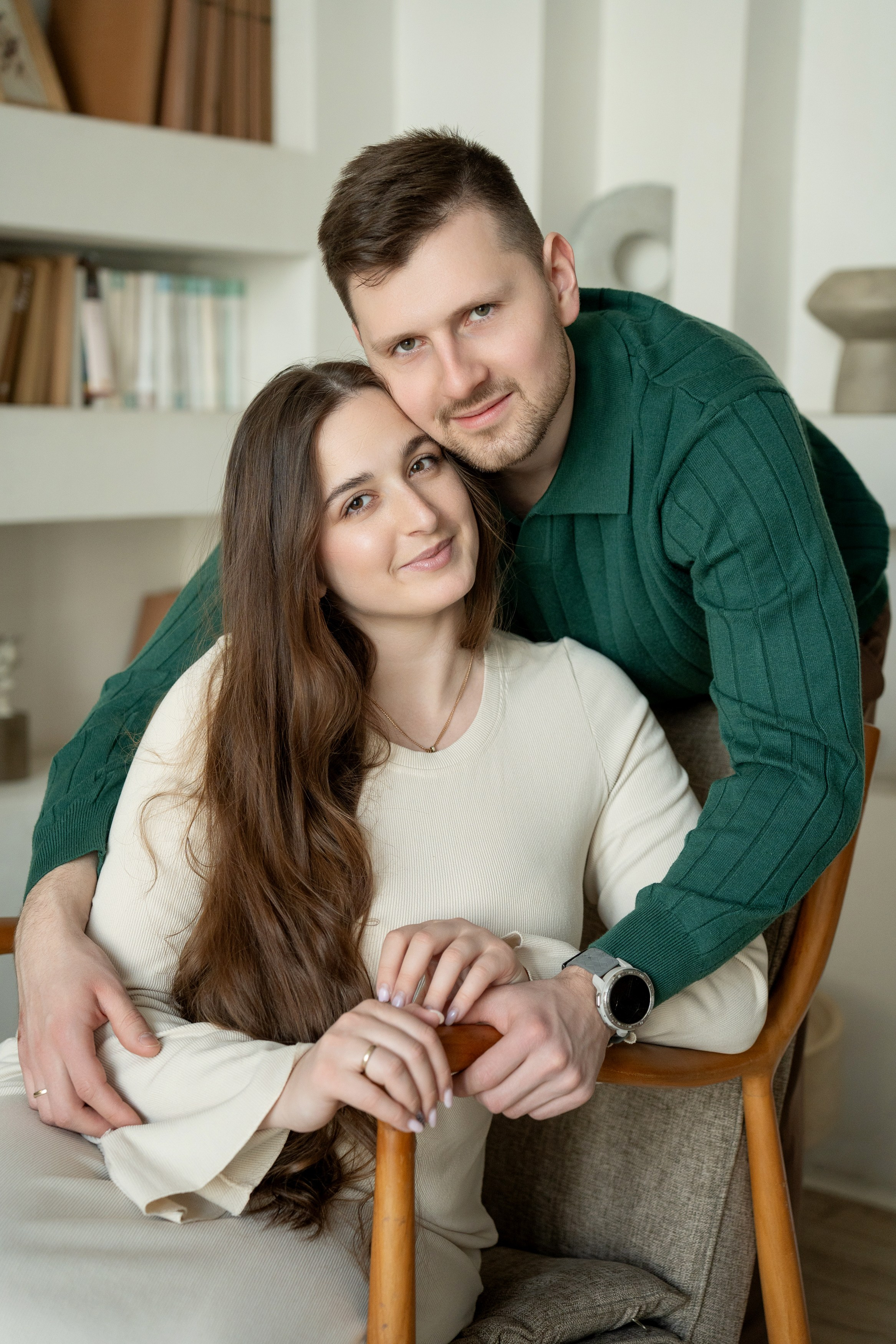 Семейная фотосессия в студии. Портретный фотограф Олеся Владимирова в Москве