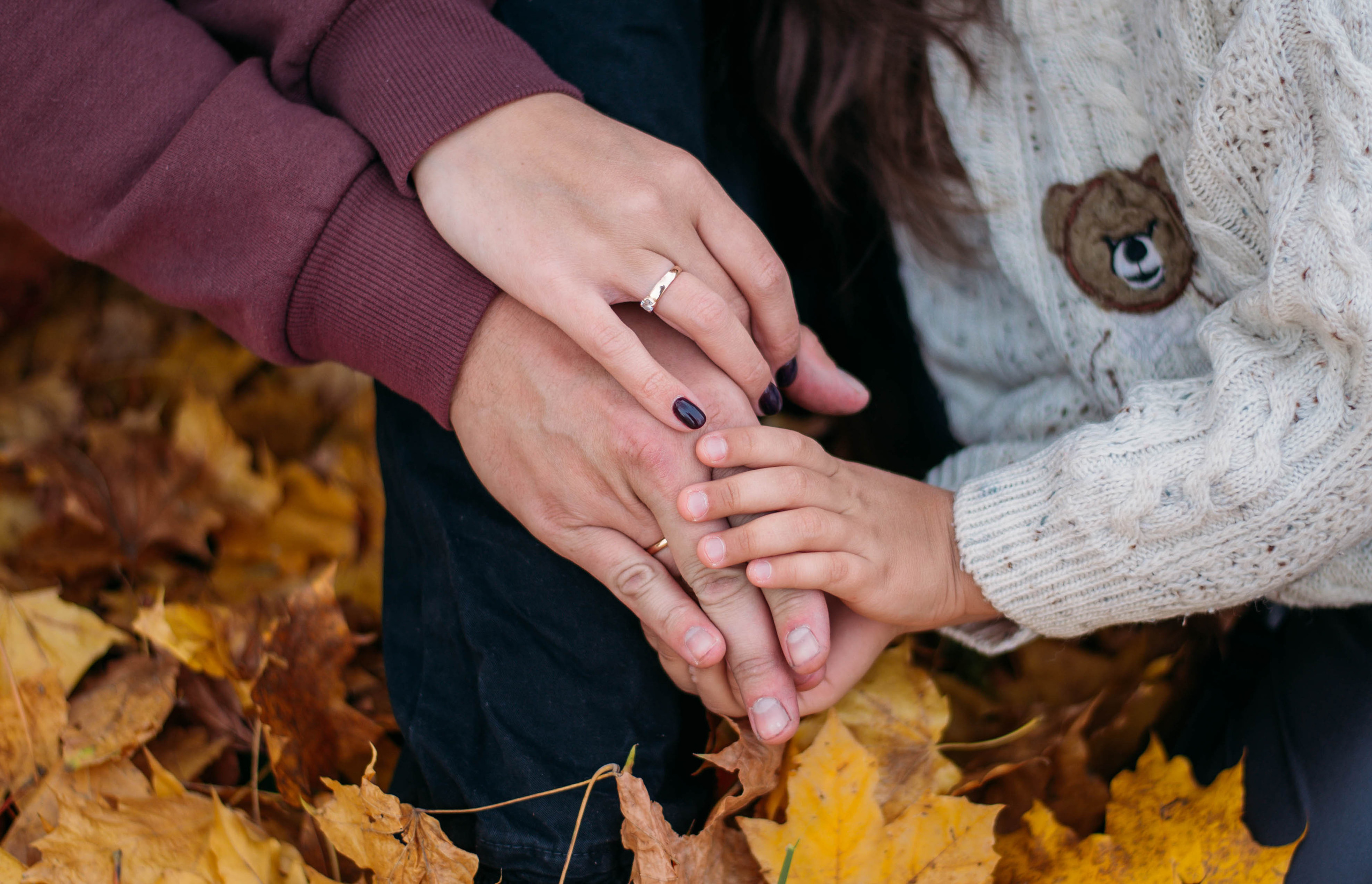 Красивая осень, Соня и ее родители. Фотограф Углич, Рыбинск, Ярославль Ксения Соколова