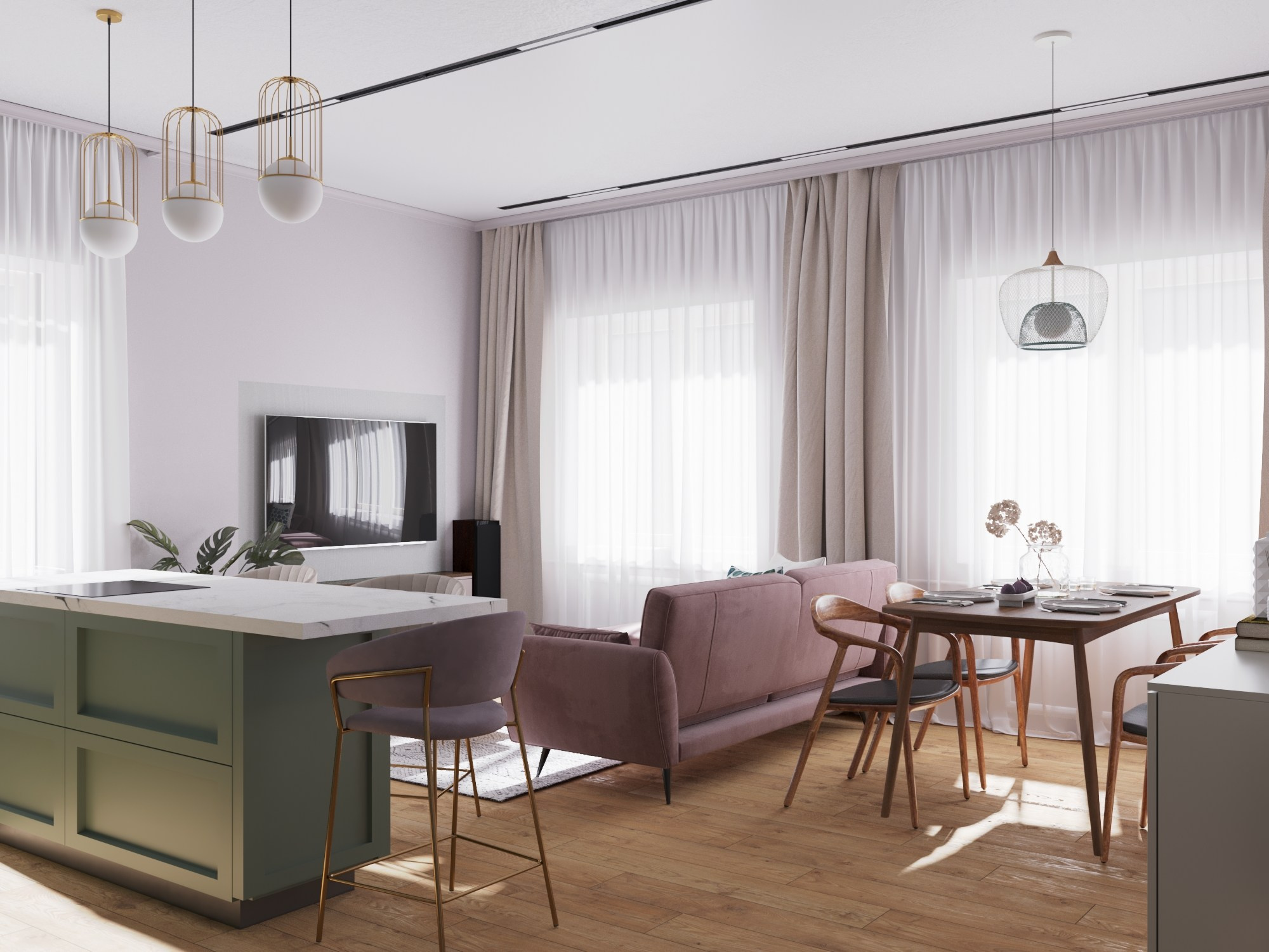 Проект «Тепло цвета». Дизайнер интерьера Ирина Воропаева