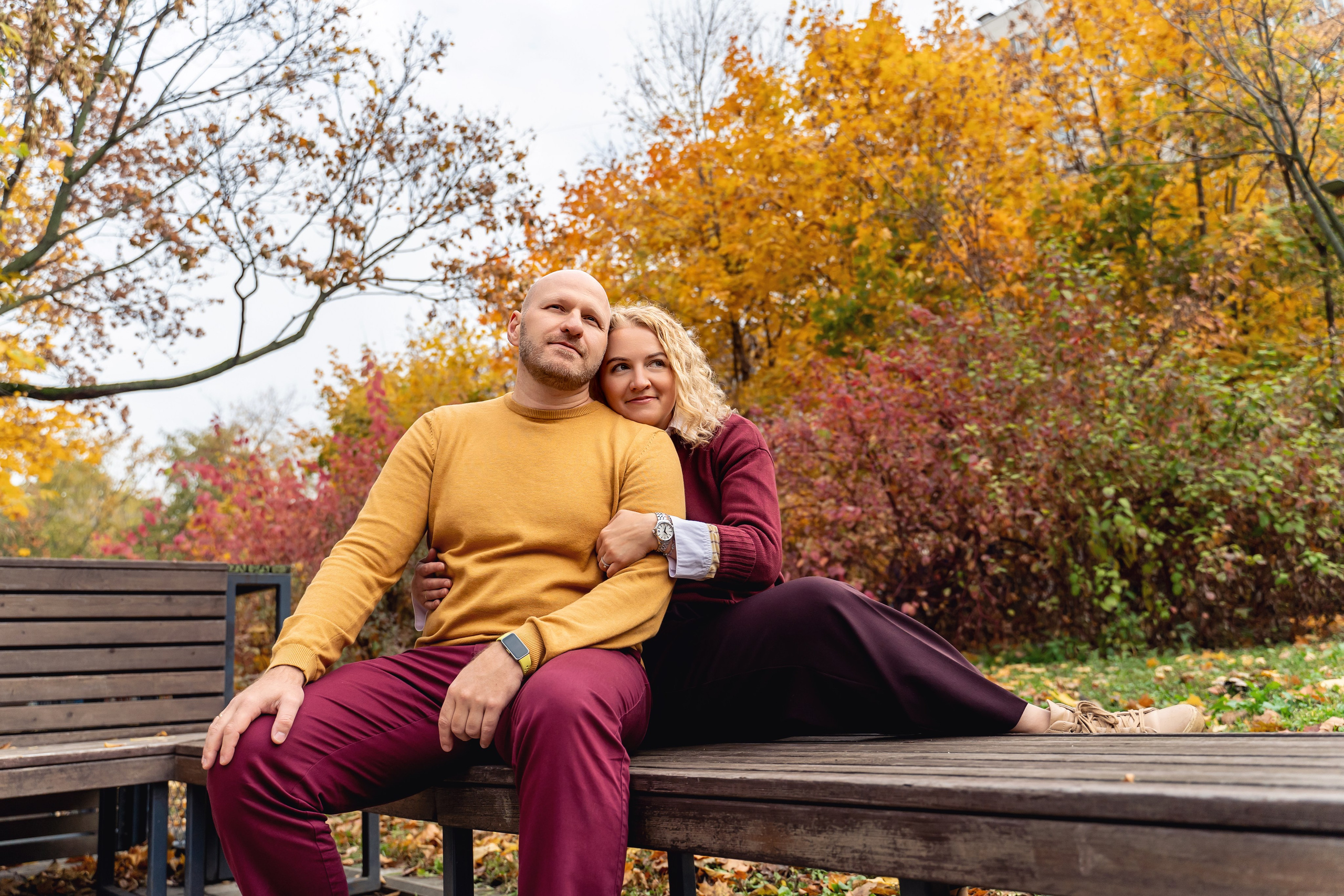 Семейная осенняя фотосессия в парке Красногвардейские пруды. Фотограф \ Видеограф на Крещение, Венчание Москва| Семейные съемки