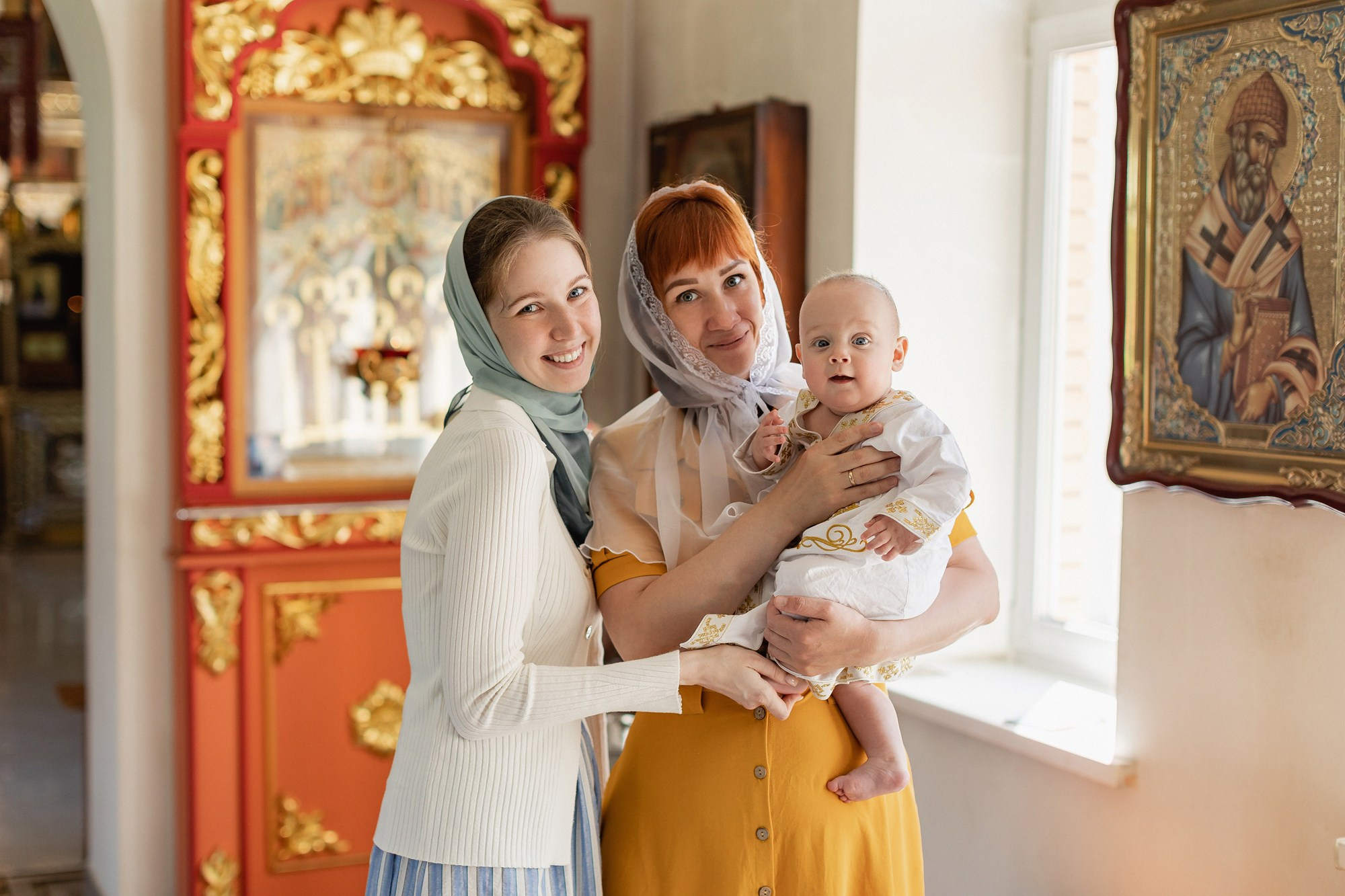 Крещение Мирона (г. Кремёнки). Семейный фотограф новорождённых в Серпухове Юлия Новикова +79637785957