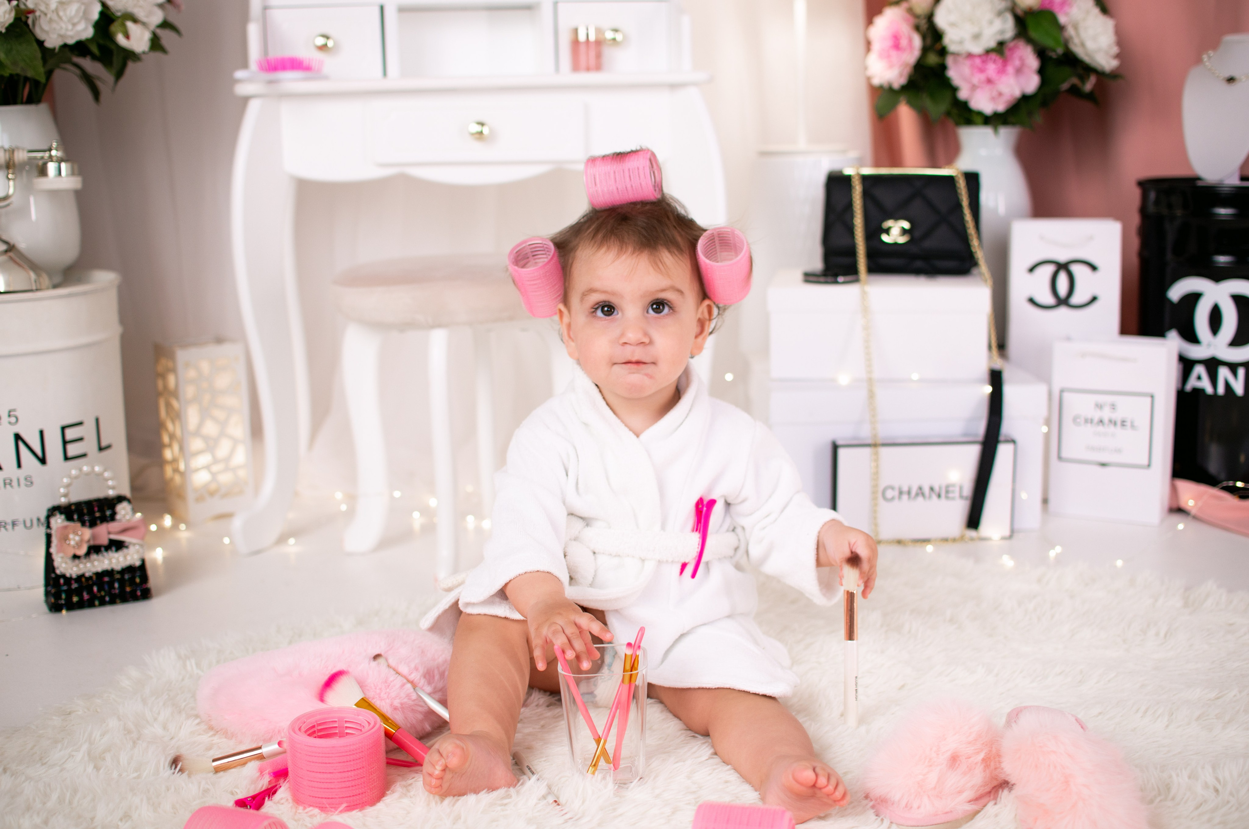 Анонс первых кадров с фотопроекта «Шанель» для Эмилии. Фотограф новорожденных Краснодар Малышенко Надежда