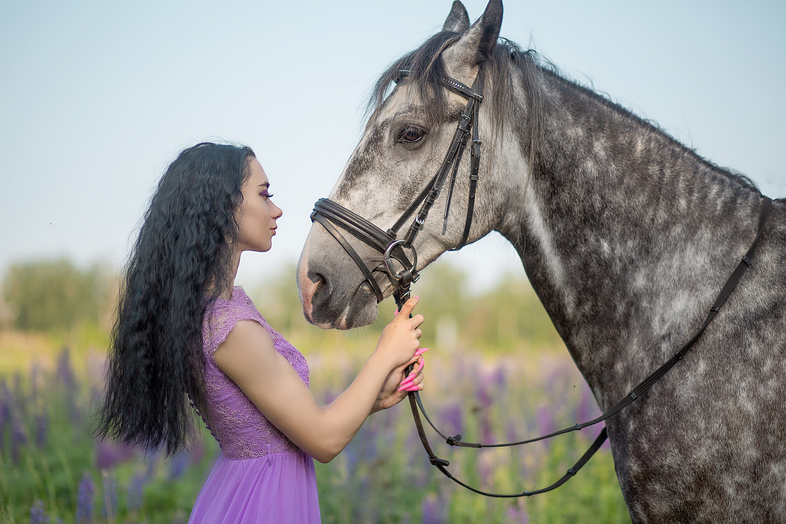 Надежда и Пророк. Фотосессия с лошадьми в Нижнем Новгороде