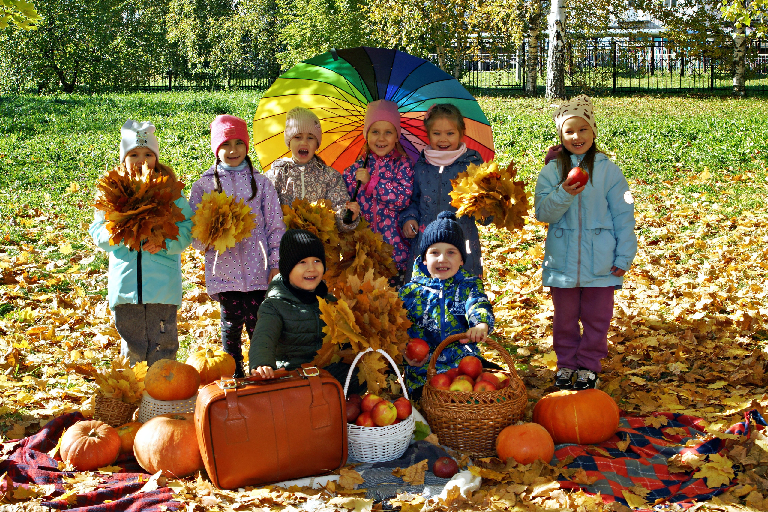 Осенняя фотосессия в детском саду г. Йошкар-Ола
