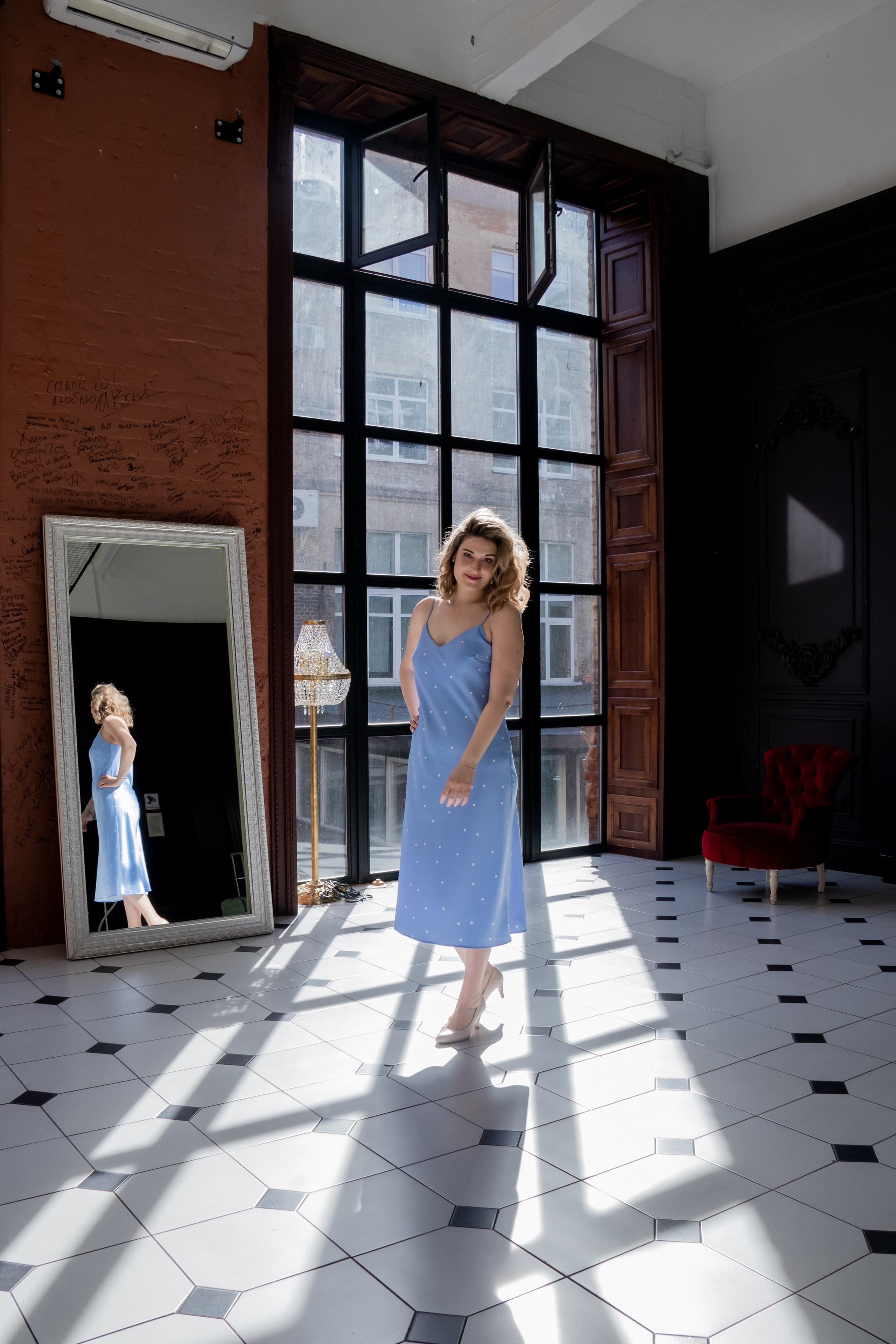 Кристина в студии Грэмми. Наталия Фролова. Фотограф. Москва