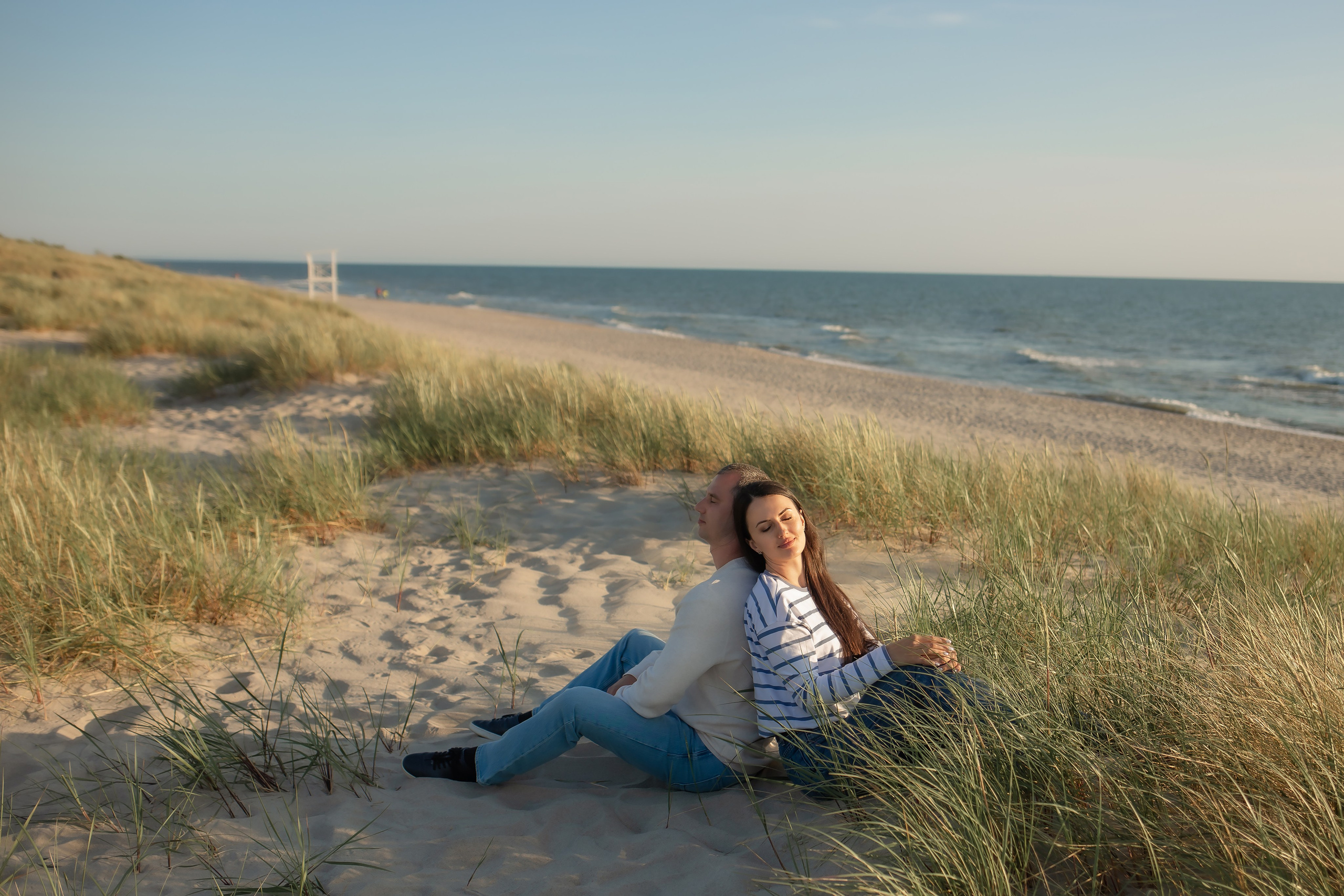 Павел и Татьяна. Закат в Янтарном. Фотограф в Калининграде Решетникова Алина