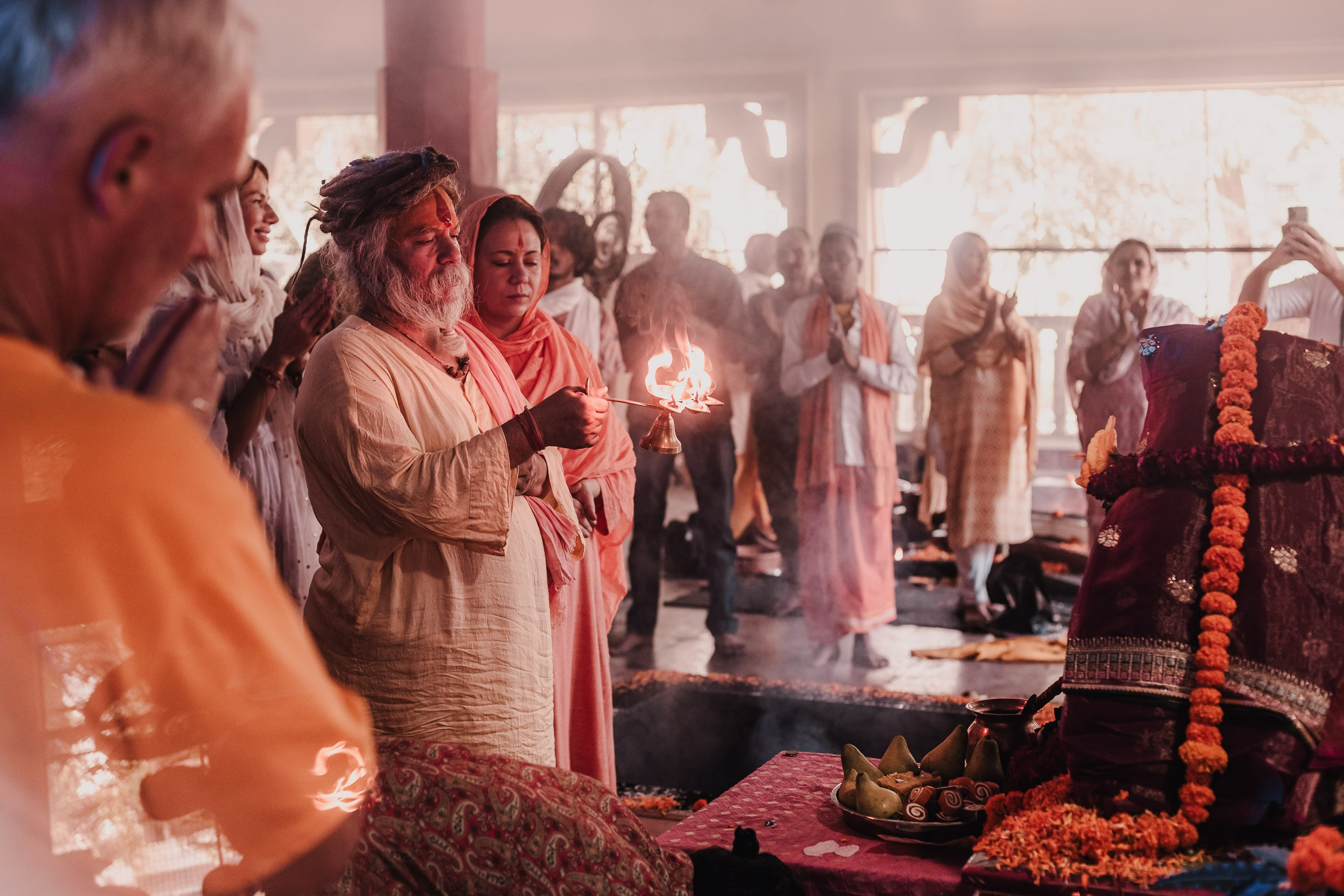Navaratri yajna at Devraha Baba Ji ashram. Мариам Багдасарян