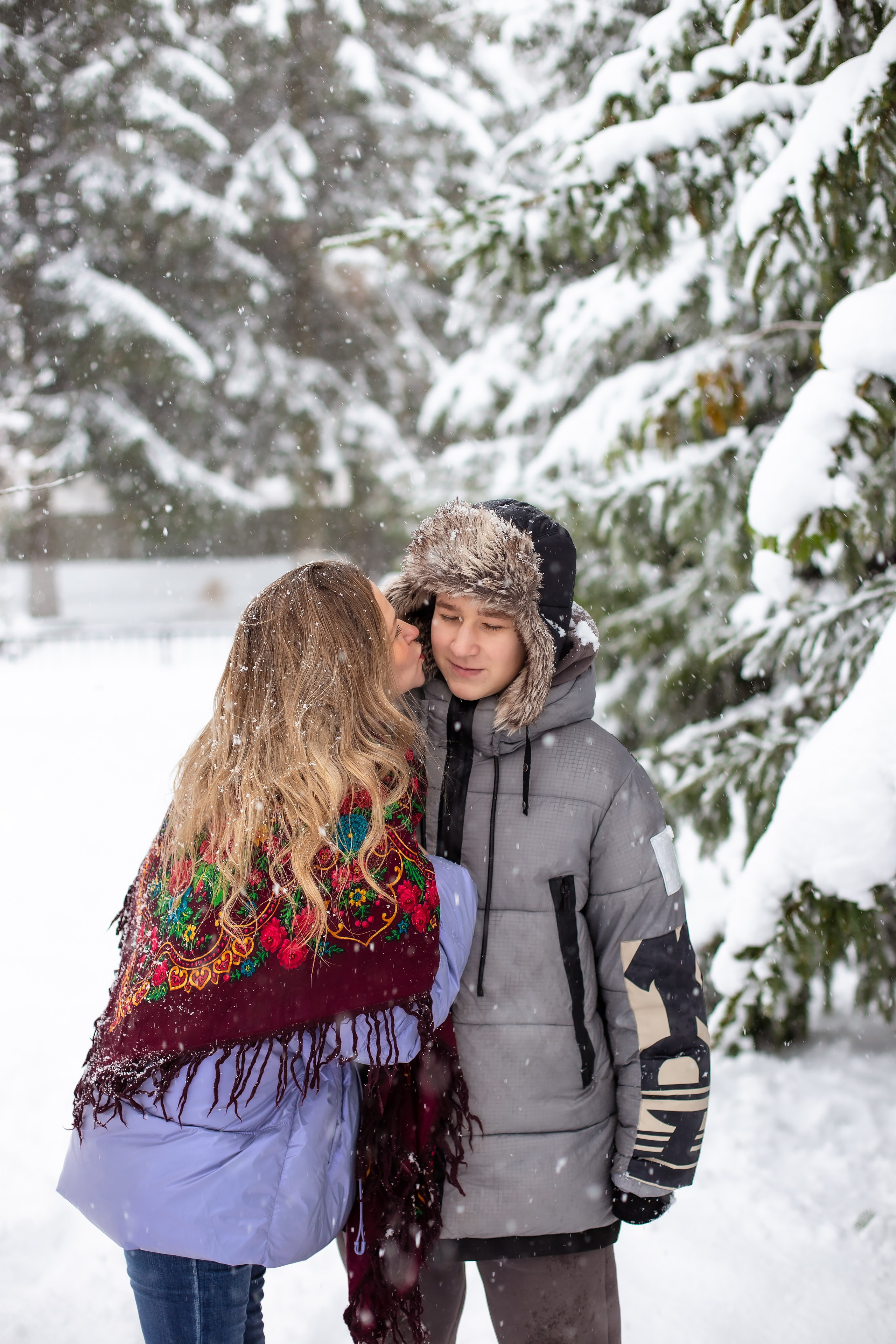 Катя и Тима. Когда выпал снег. Фотограф в Калининграде Решетникова Алина