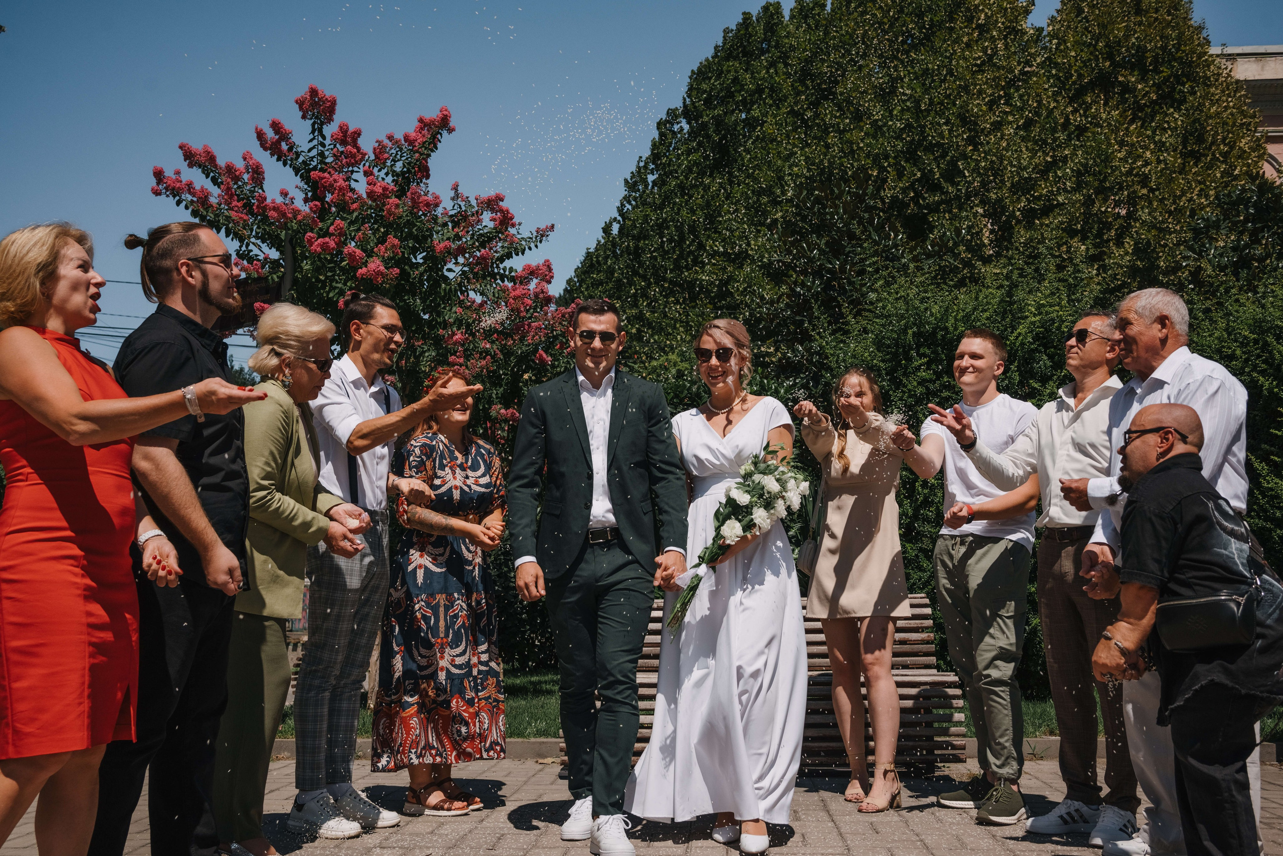 Свадебная прогулка Анны и Игоря. Портретный и свадебный фотограф в Тбилиси • xeniqo