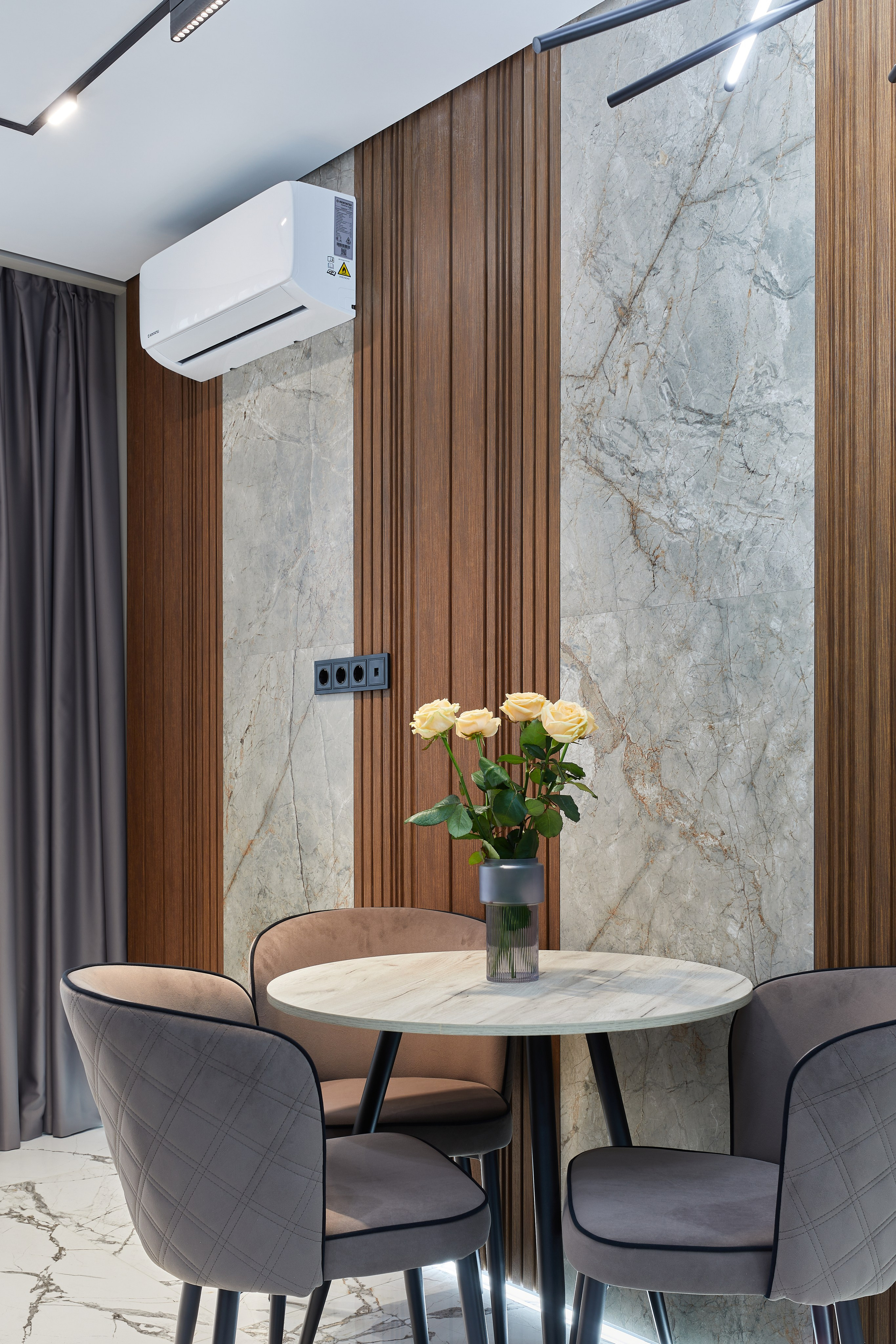 1-КОМНАТНАЯ С ДИЗАЙНЕРСКИМ РЕМОНТОМ В ЖК АЛЬПИЙСКИЙ КВАРТАЛ. Интерьерный фотограф в Сочи Анисимова Ольга