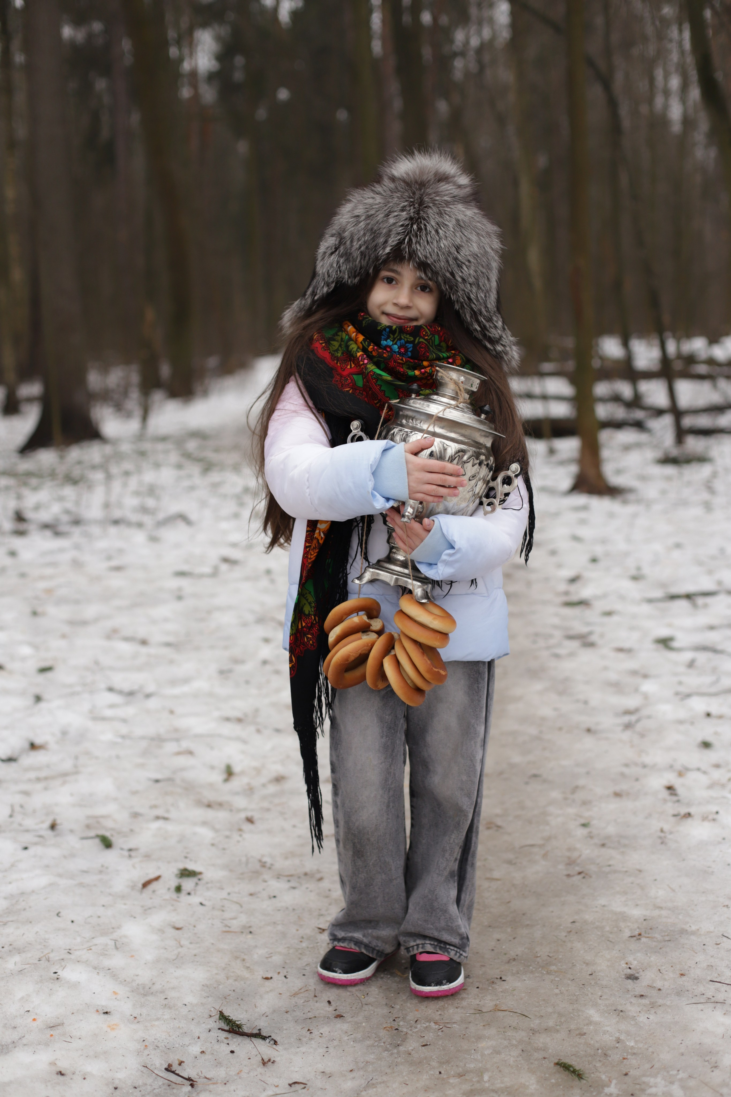 Девчёнки в павлопосадских платках и мальчишка. Диана Николаева — фотограф город Балашиха