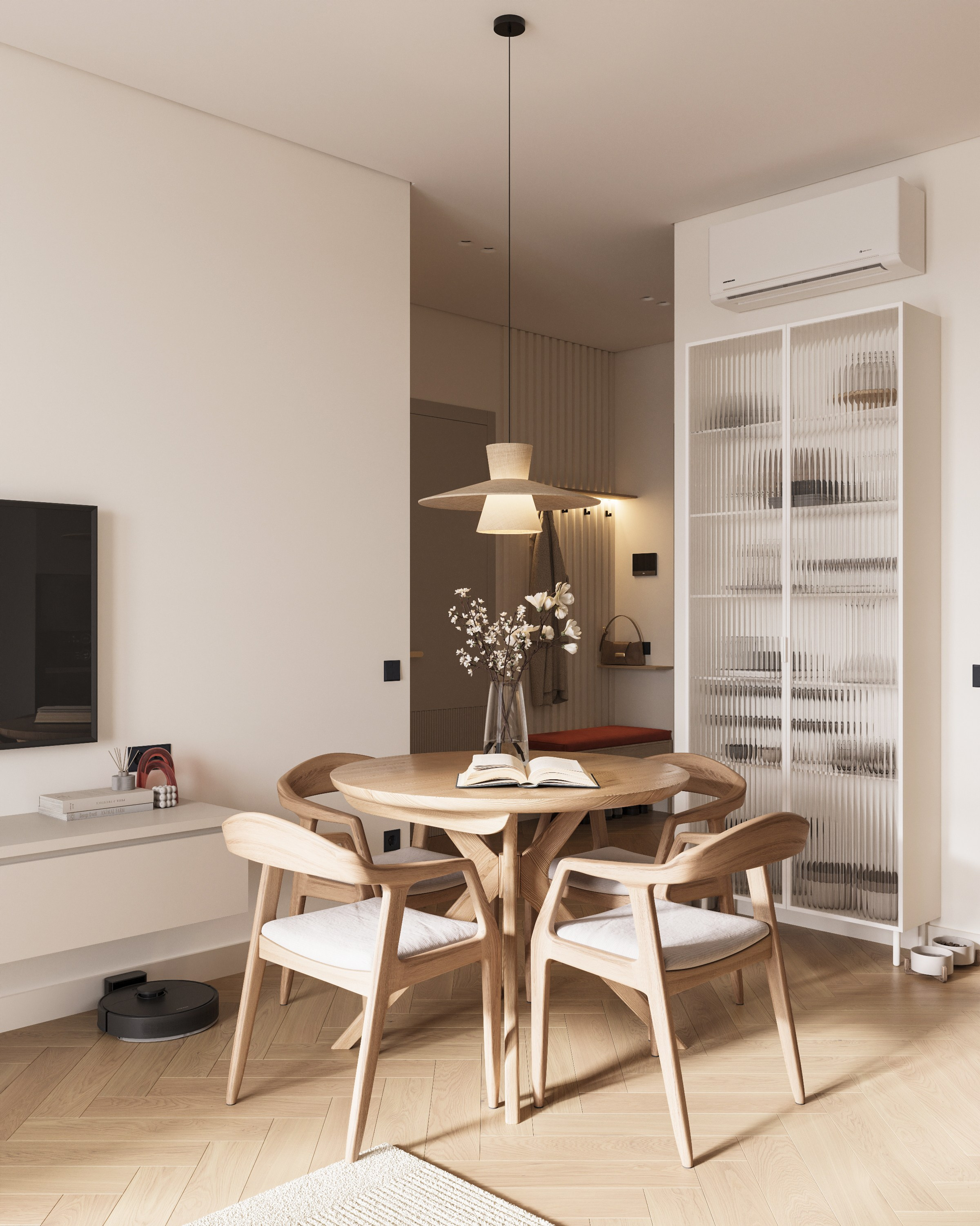 ЖК «Black River» | Living room. 3D визуализация интерьеров — Ирина