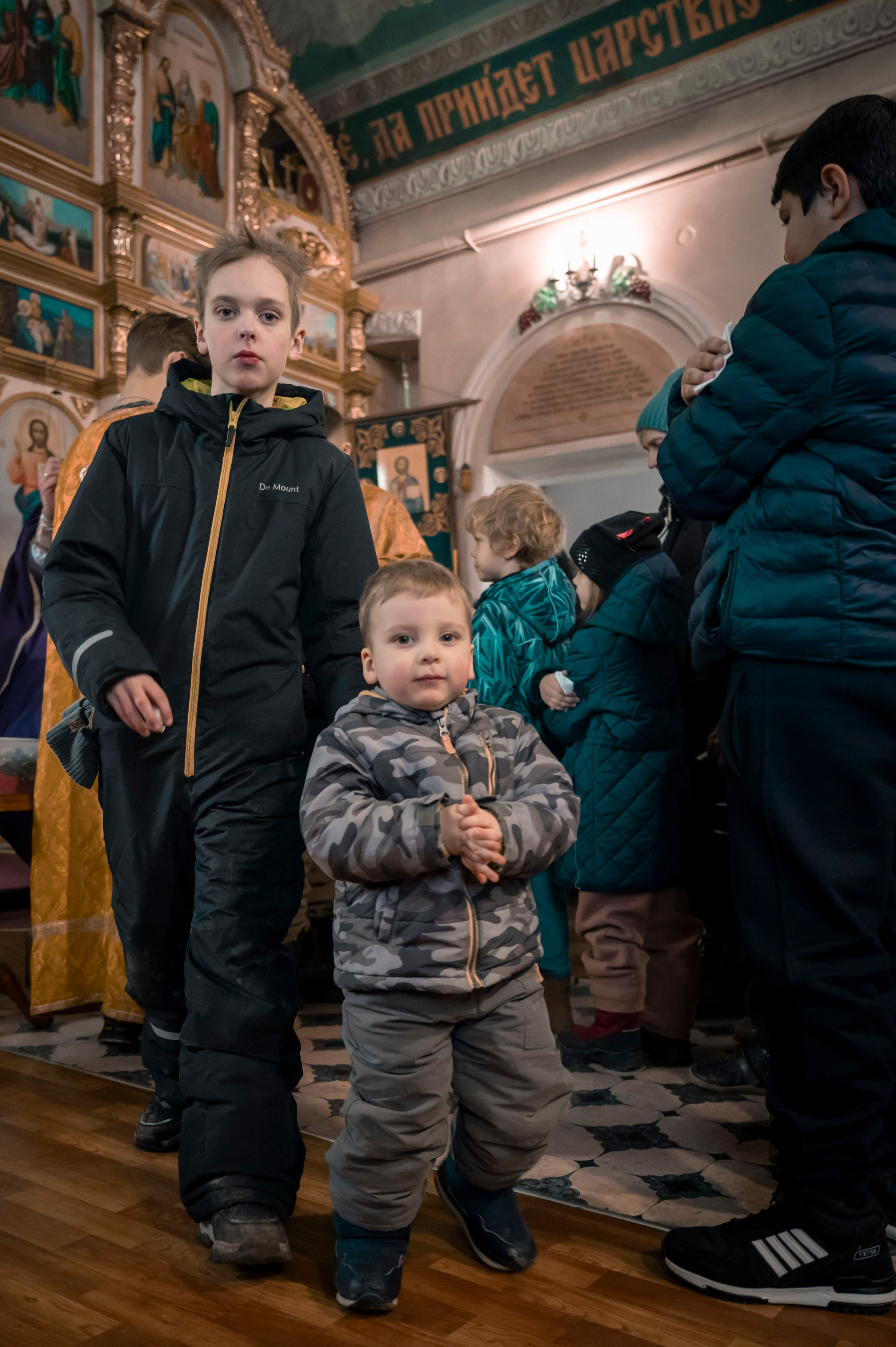 Никольский храм, г. Зерноград. Торжество Православия. Антон и Татьяна Денисенко — В храме