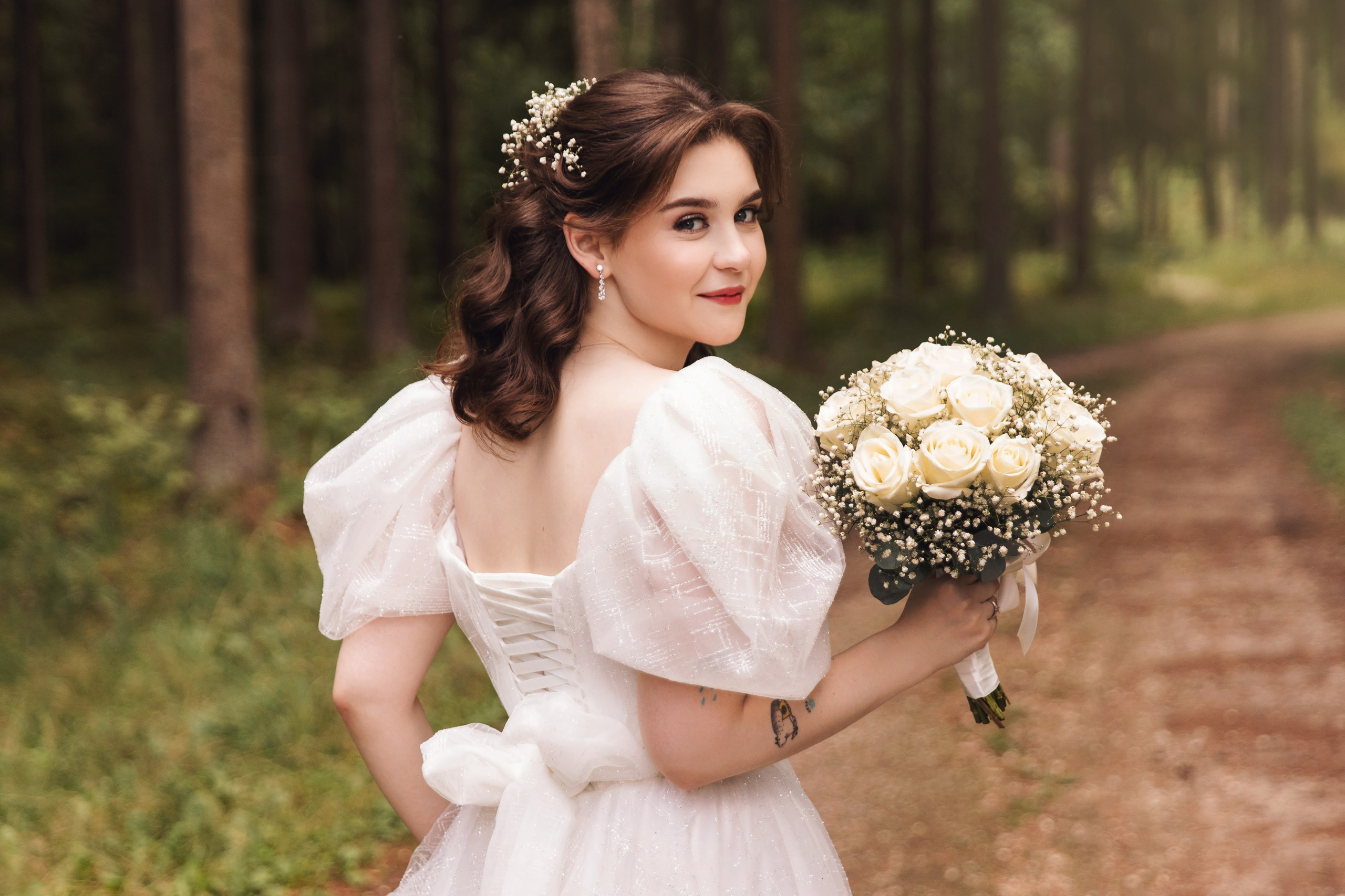 Макияж и прическа для невесты