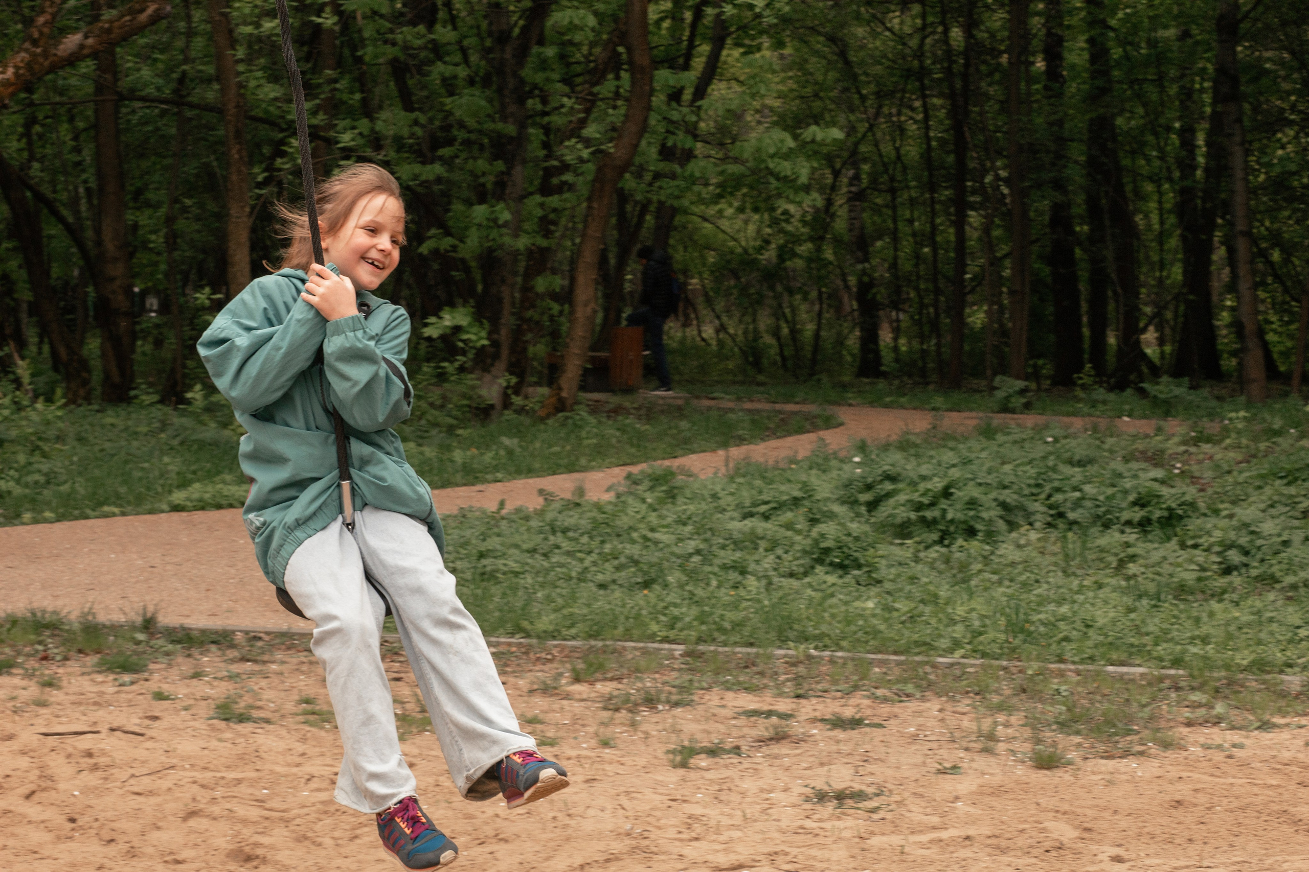 На детской площадке, Парк Кусково. Семейный фотограф в Москве и Балашихе Гайдарова Лена