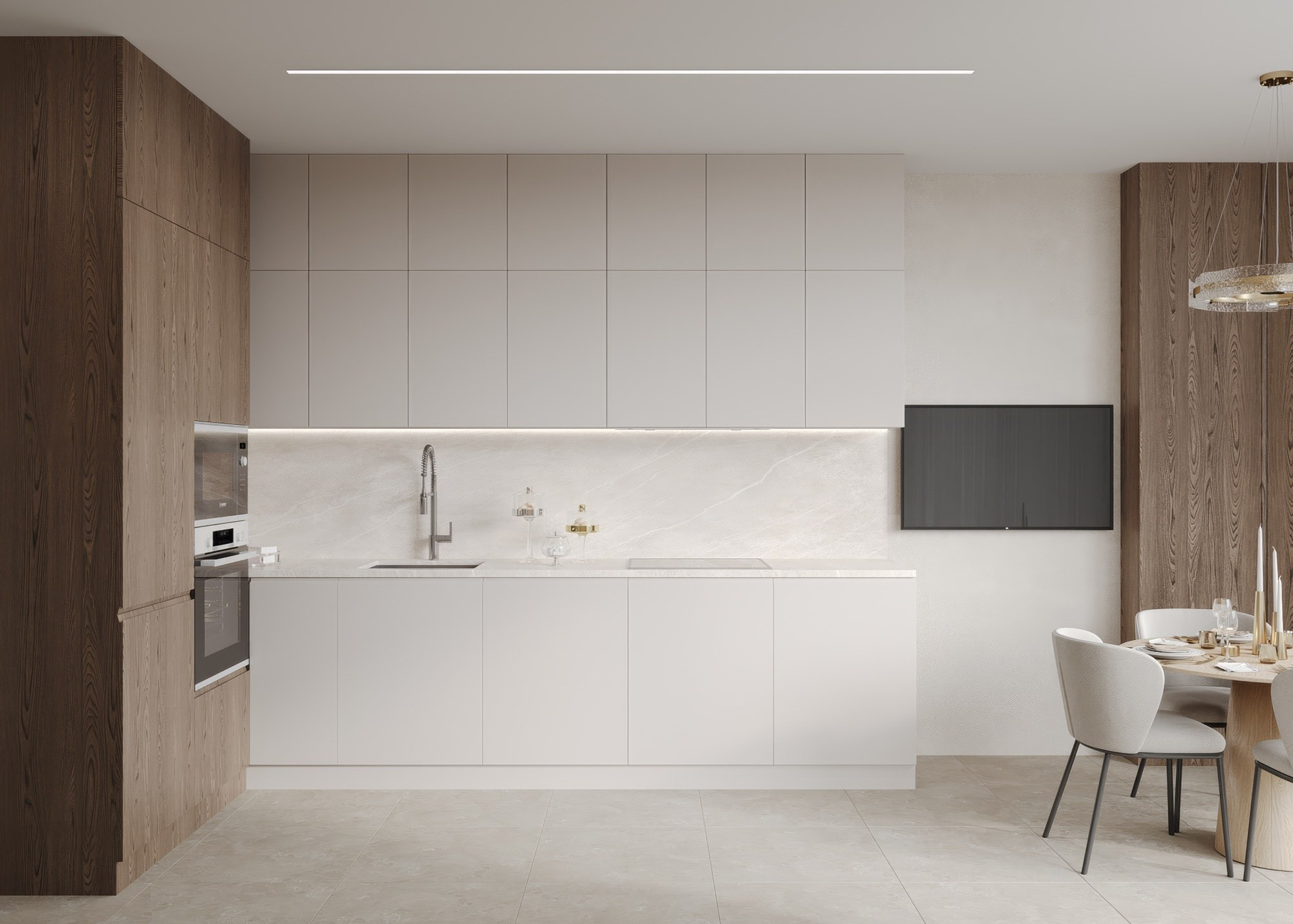 RESIDENCE DOSTOYANIE, KRASNODAR. Irina Balykina — Interior 3D Visualisation