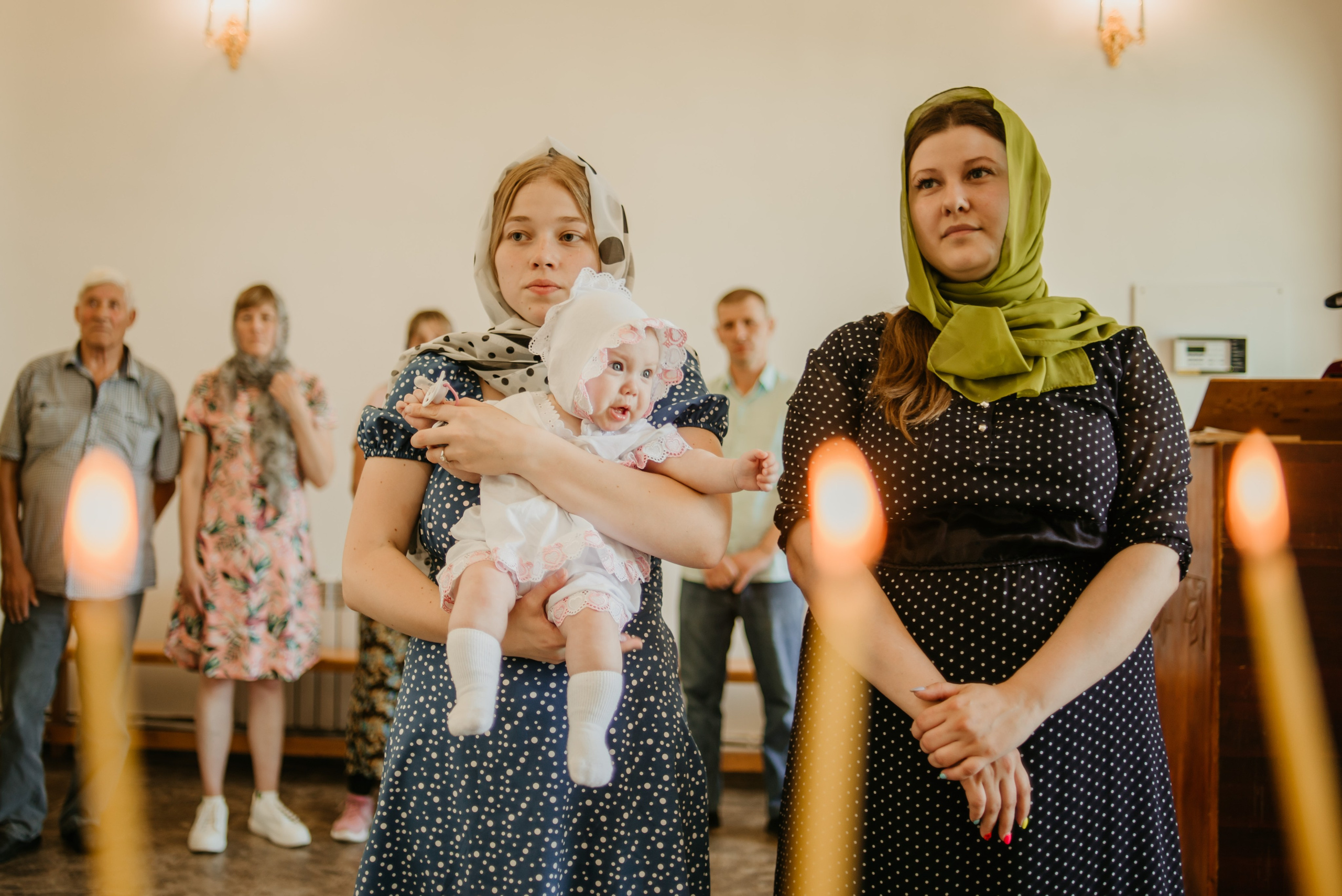 Таинство крещения Василисы. Свадебный, семейный и портретный фотограф в Суворове Анастасия Седыкин