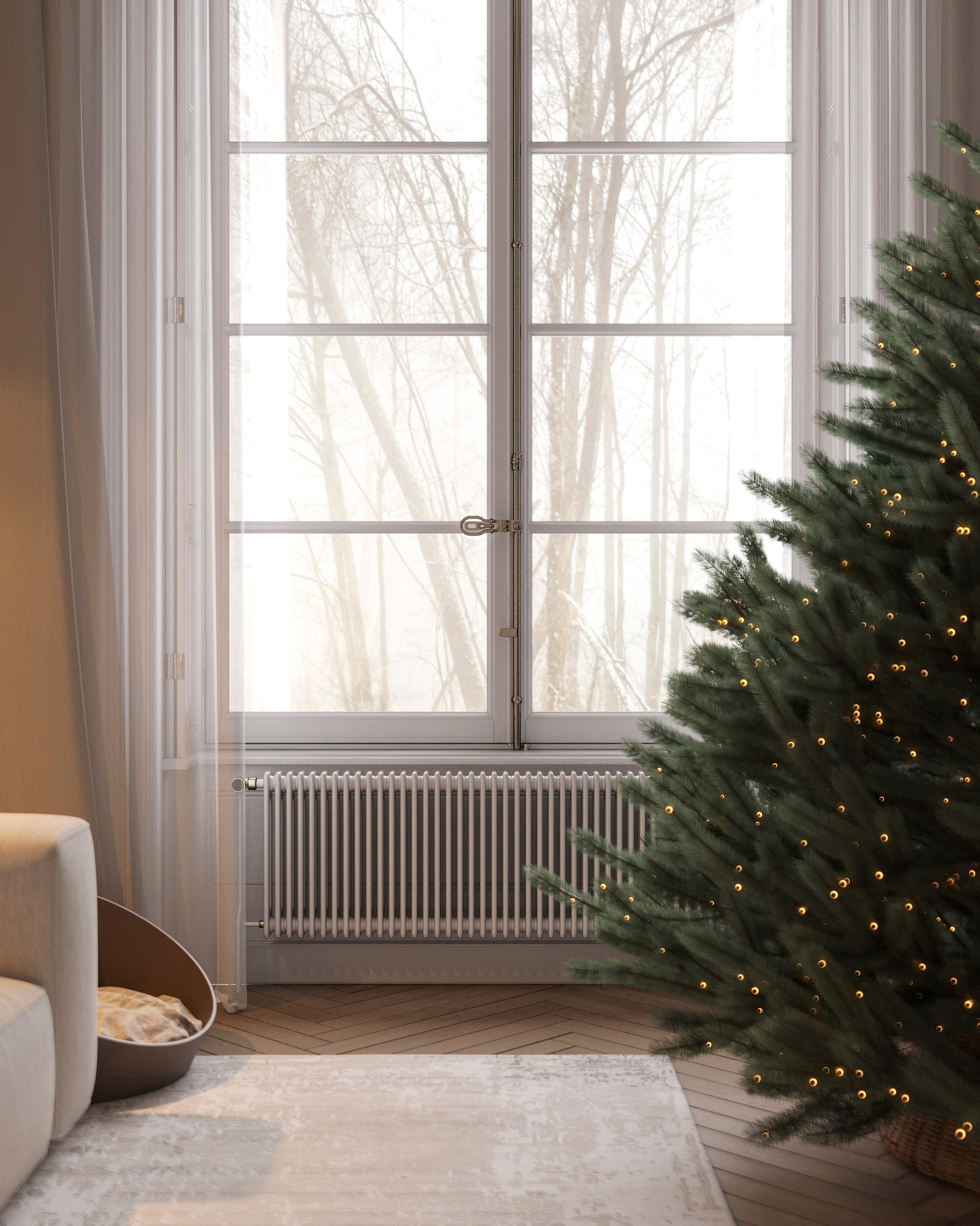 CHRISTMAS CHARM | DESIGNER ANNE KIREEVA. Interior Visualization by Valerie Stetyukevich