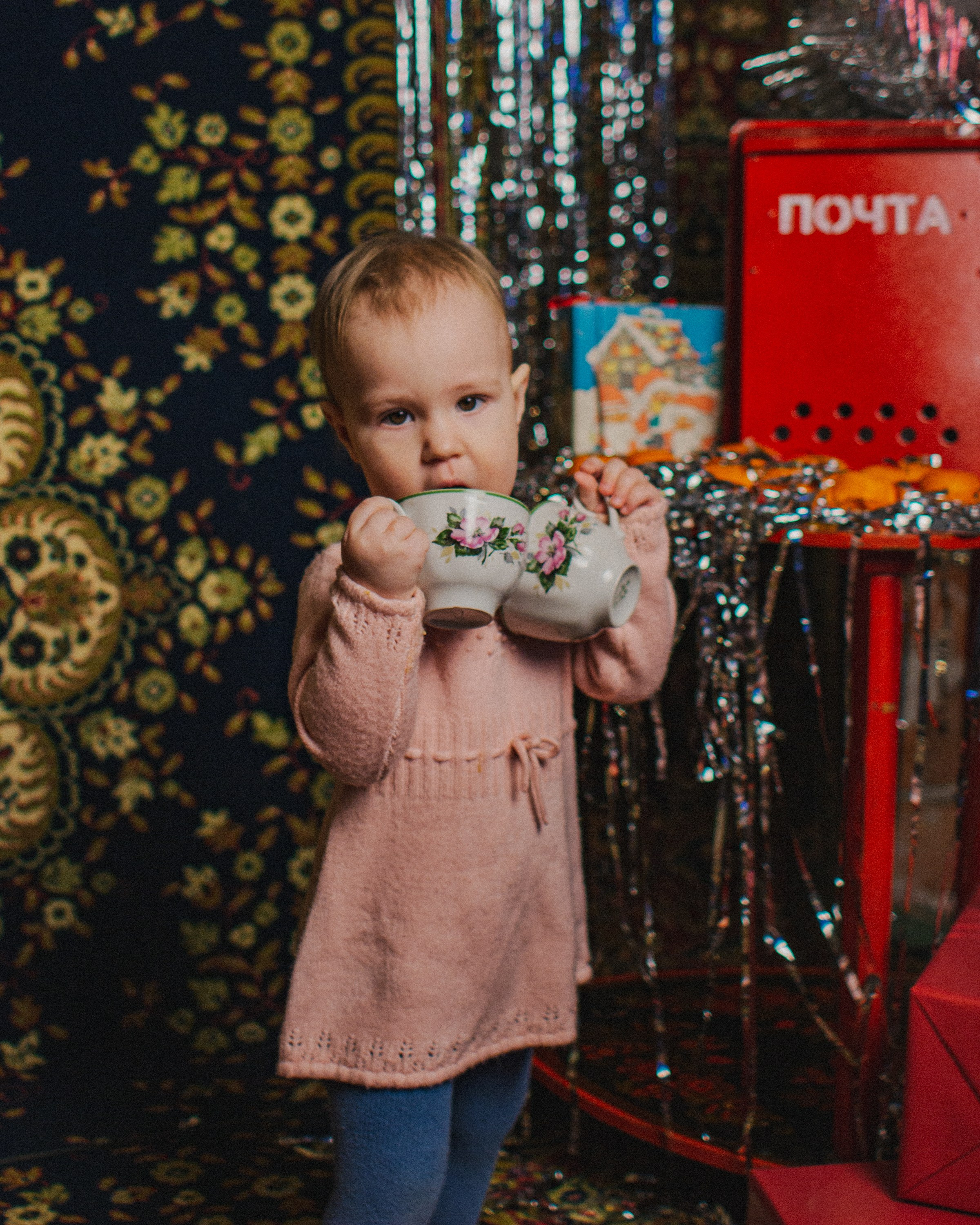 Семейная новогодняя фотосессия в стиле СССР в Нижнем Новгороде