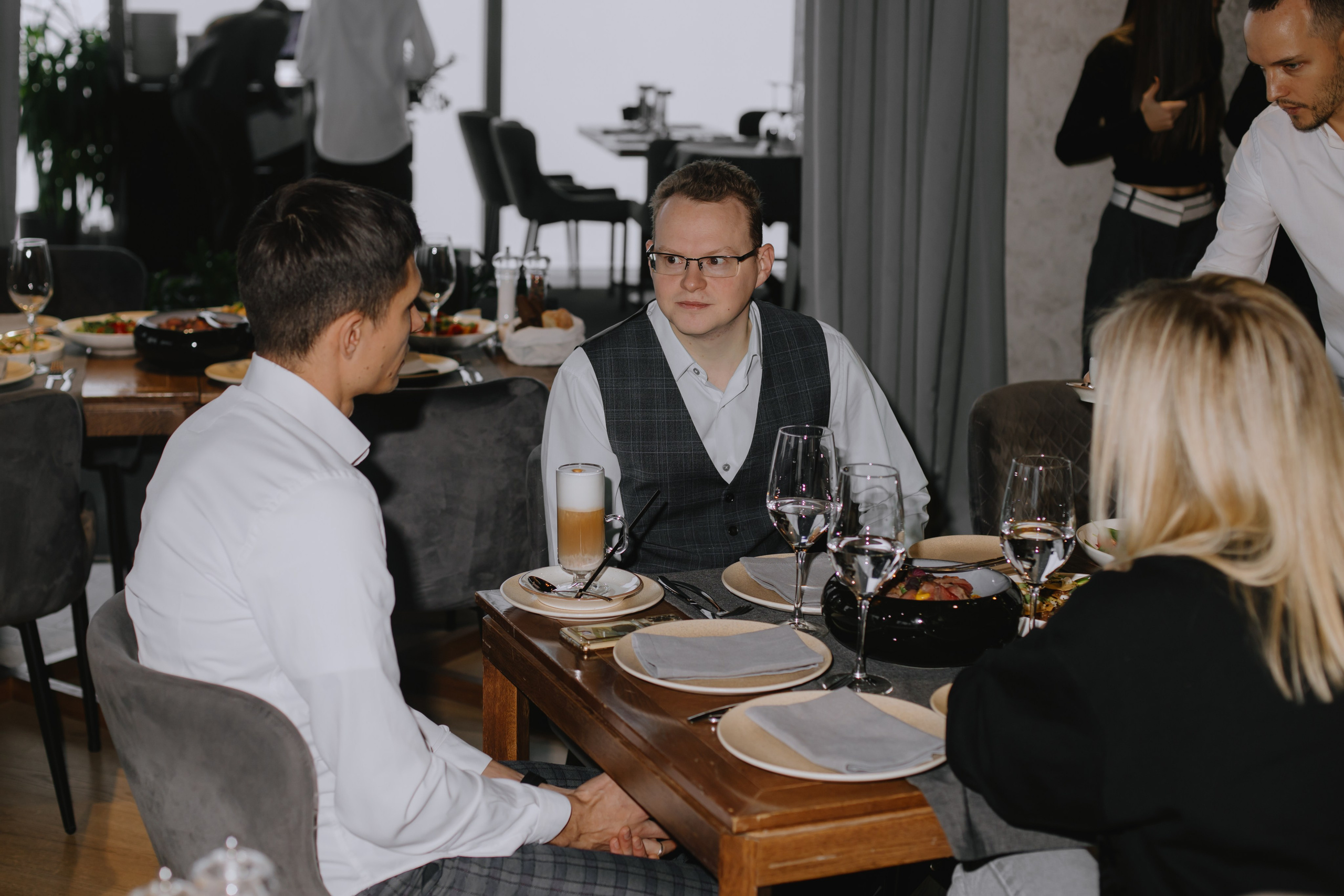 Бизнес завтрак на 89 этаже. Фотограф в Москве и Санкт-Петербурге Дарина