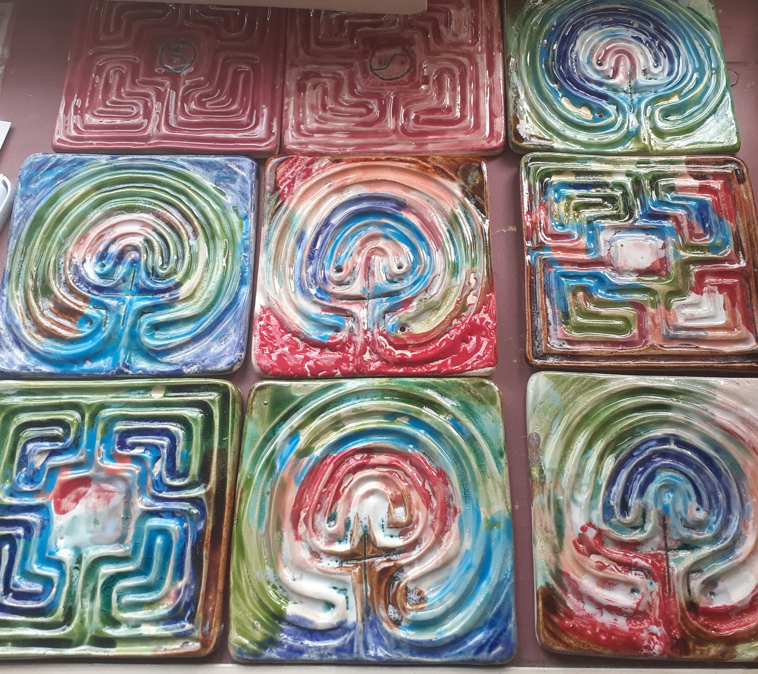 Наборы лабиринтов. Керамика с историей. Елена Рогалёва