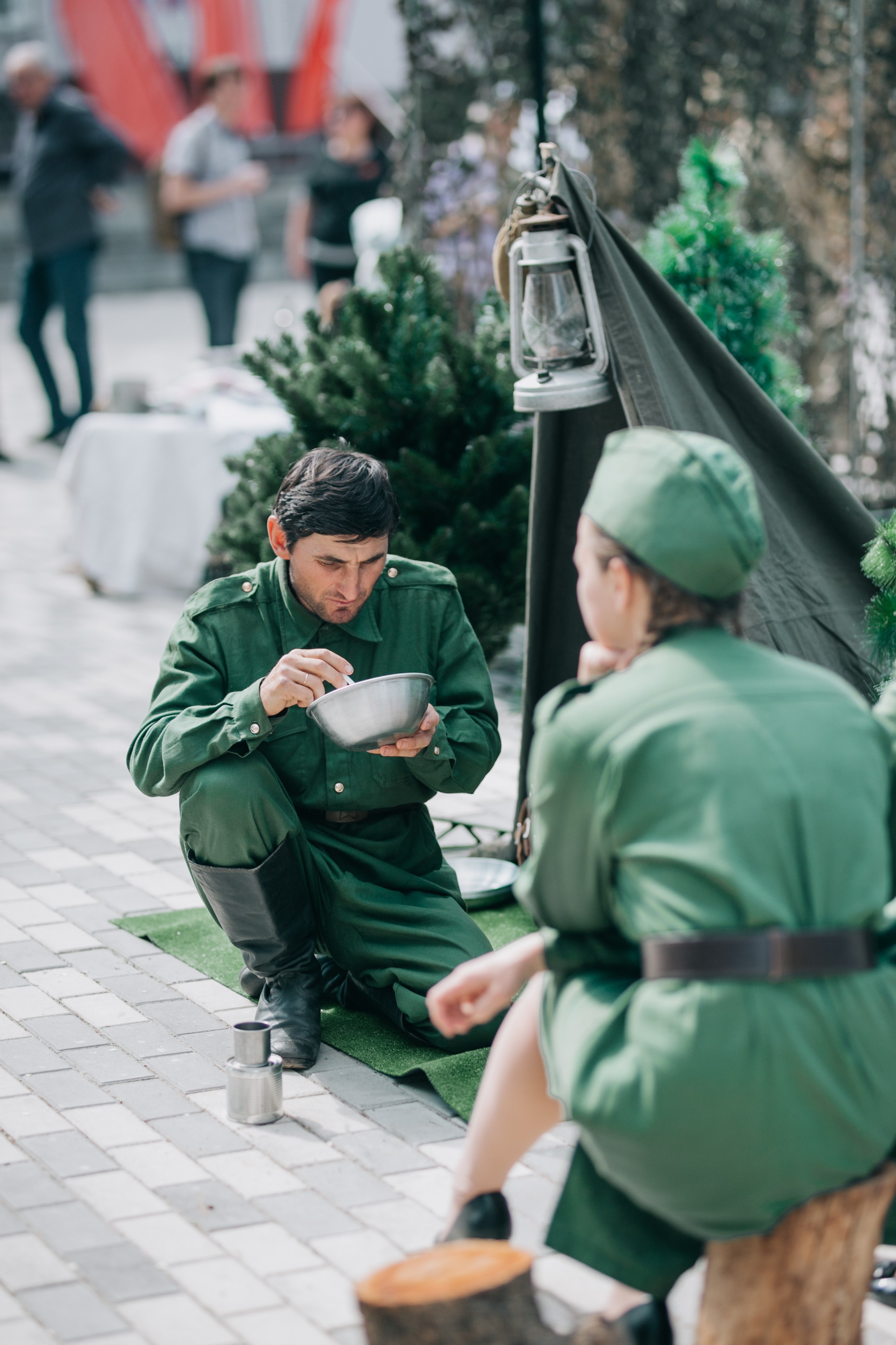 День освобождения Бахчисарая от нееко-фашистских захватчиков. Фотограф в Крыму