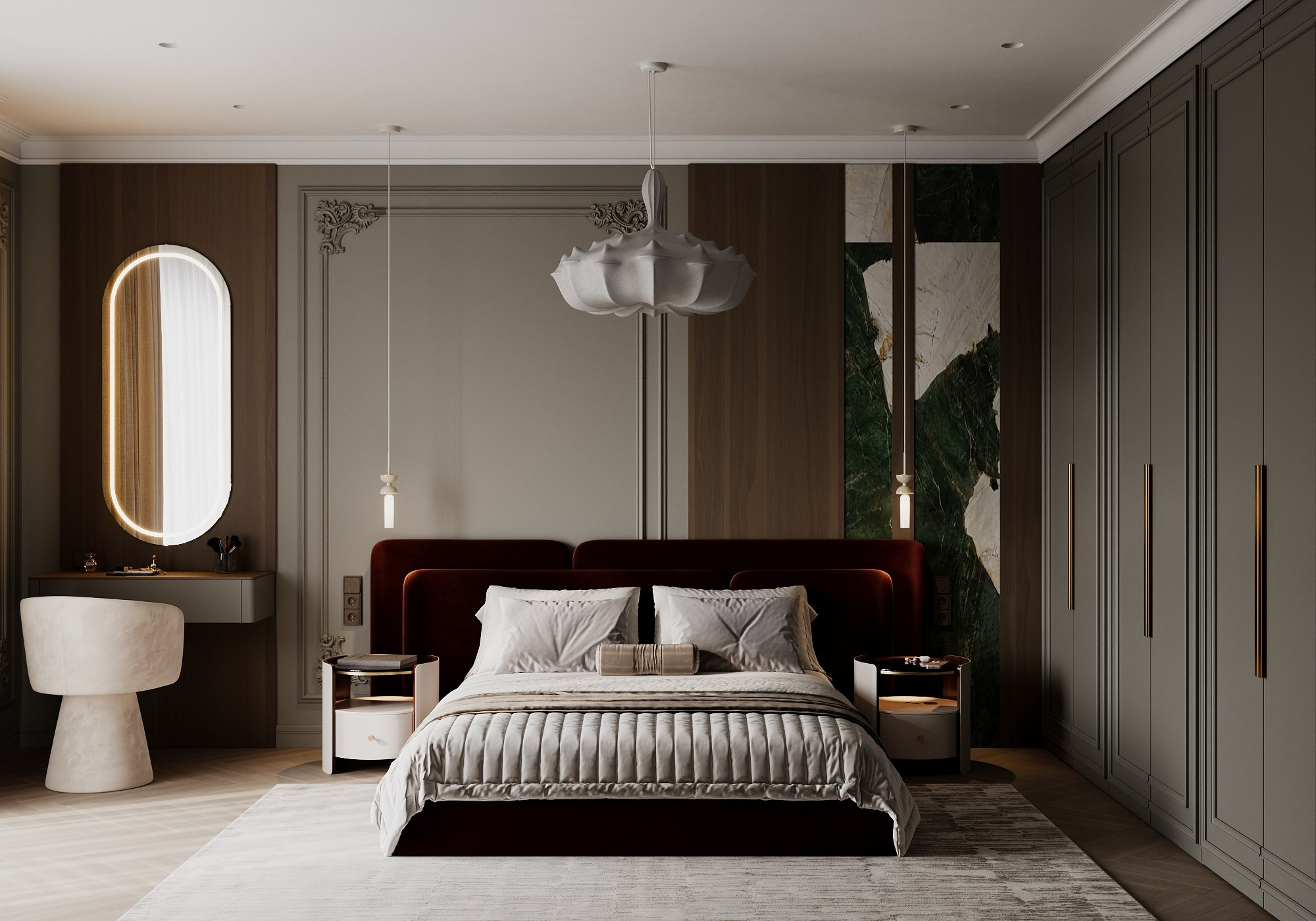 Спальная комната. Визуализатор Векшина Елена