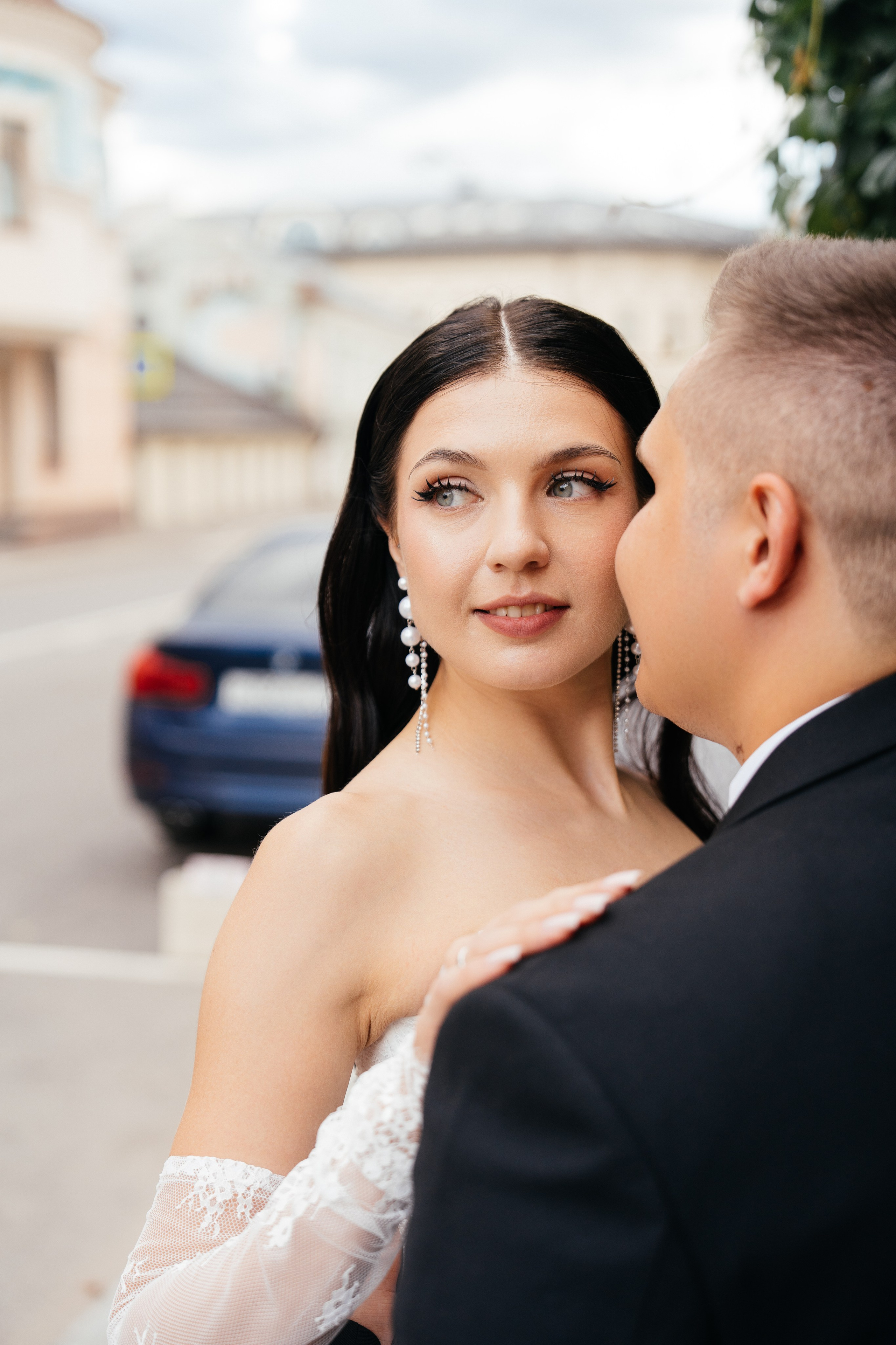 Свадебная фотосессия в Москве у высотки на Котельнической набережной. Свадебный фотограф в Москве Анна Полушина