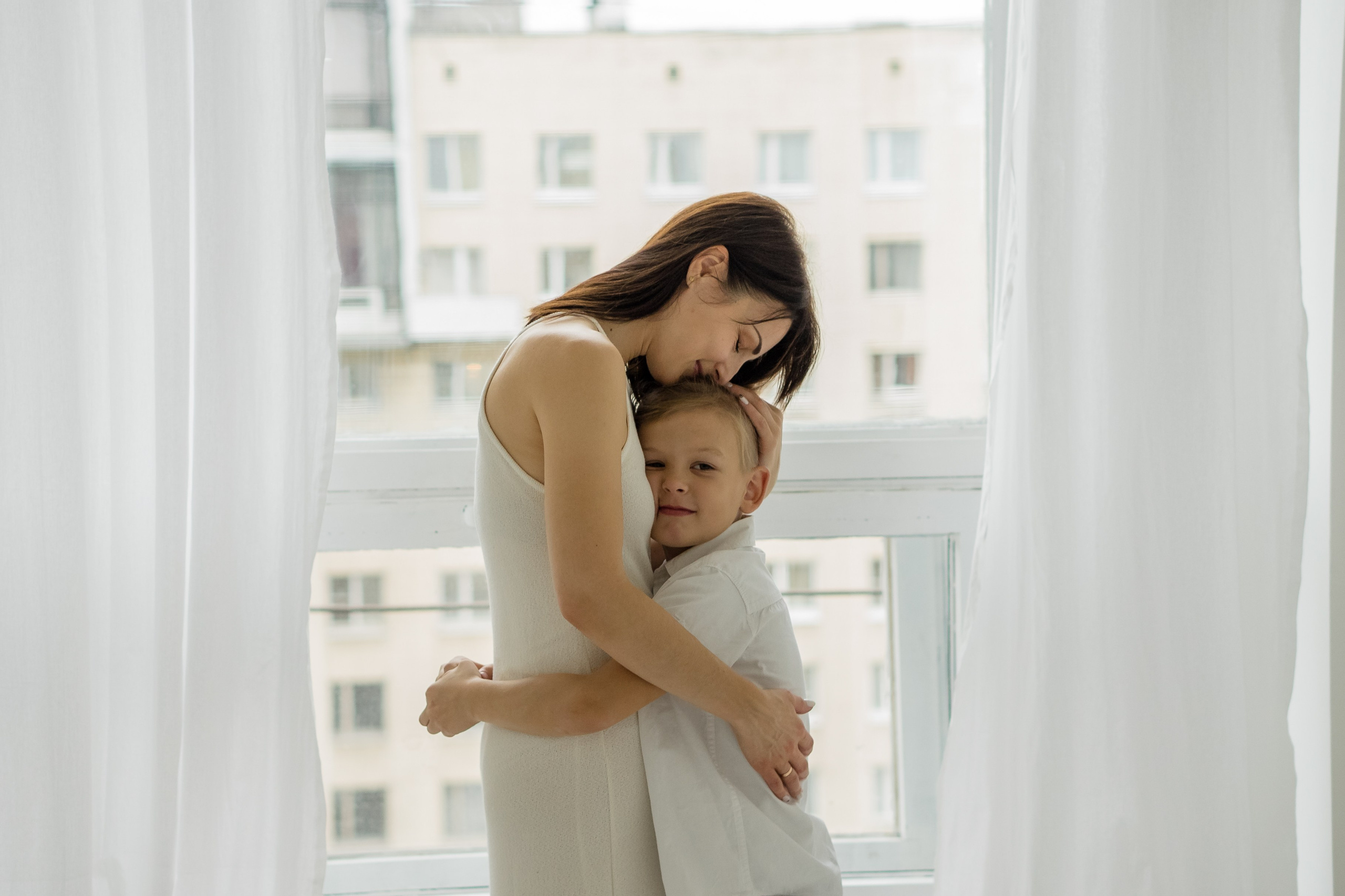 Семейная фотосессия семьи К. в фотостудии. Фотограф Ольга Игорева