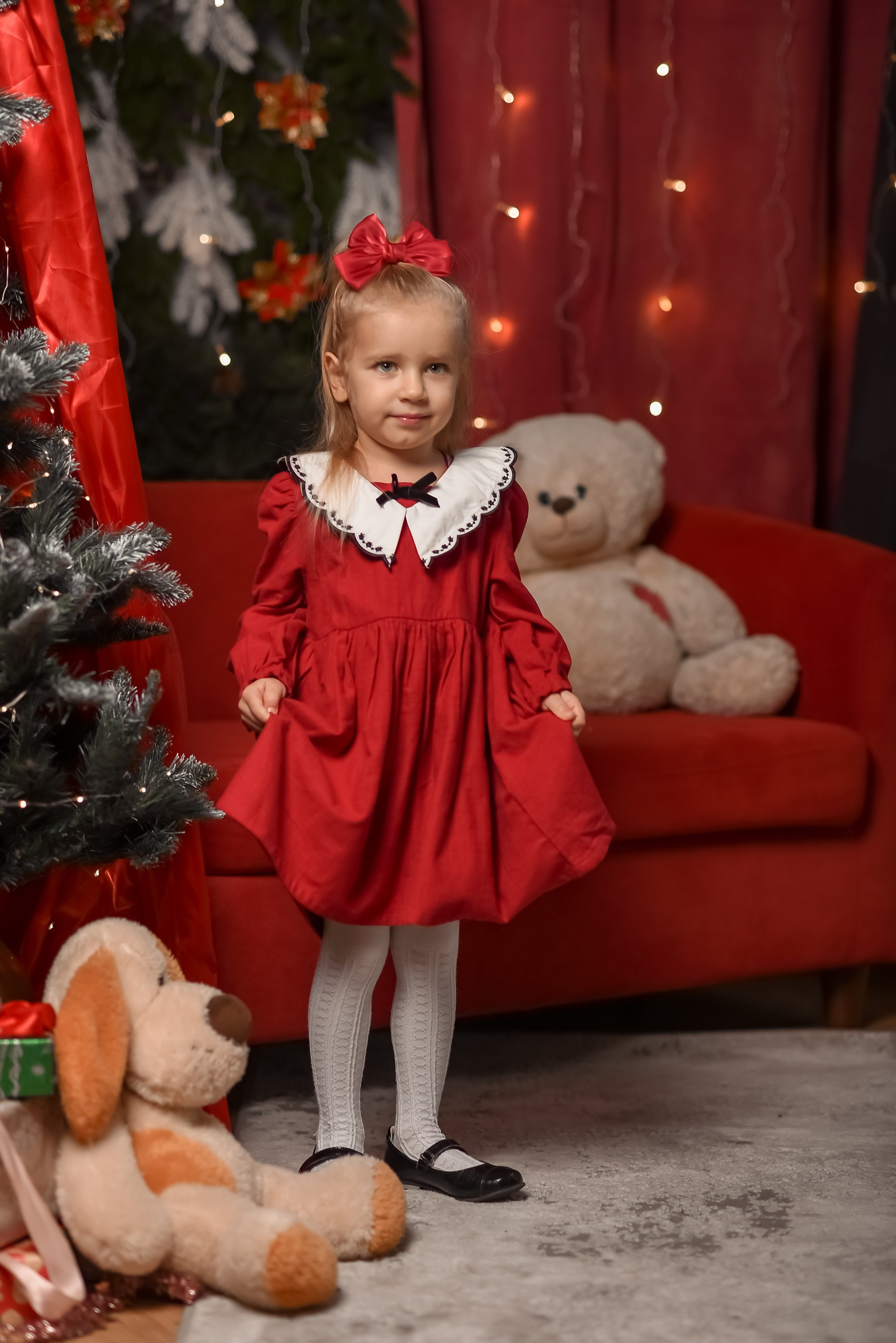 Новогодняя семейная фотосессия 2026 г. Фотограф Тула творческие фотосессии недорого Ольга Ромашина