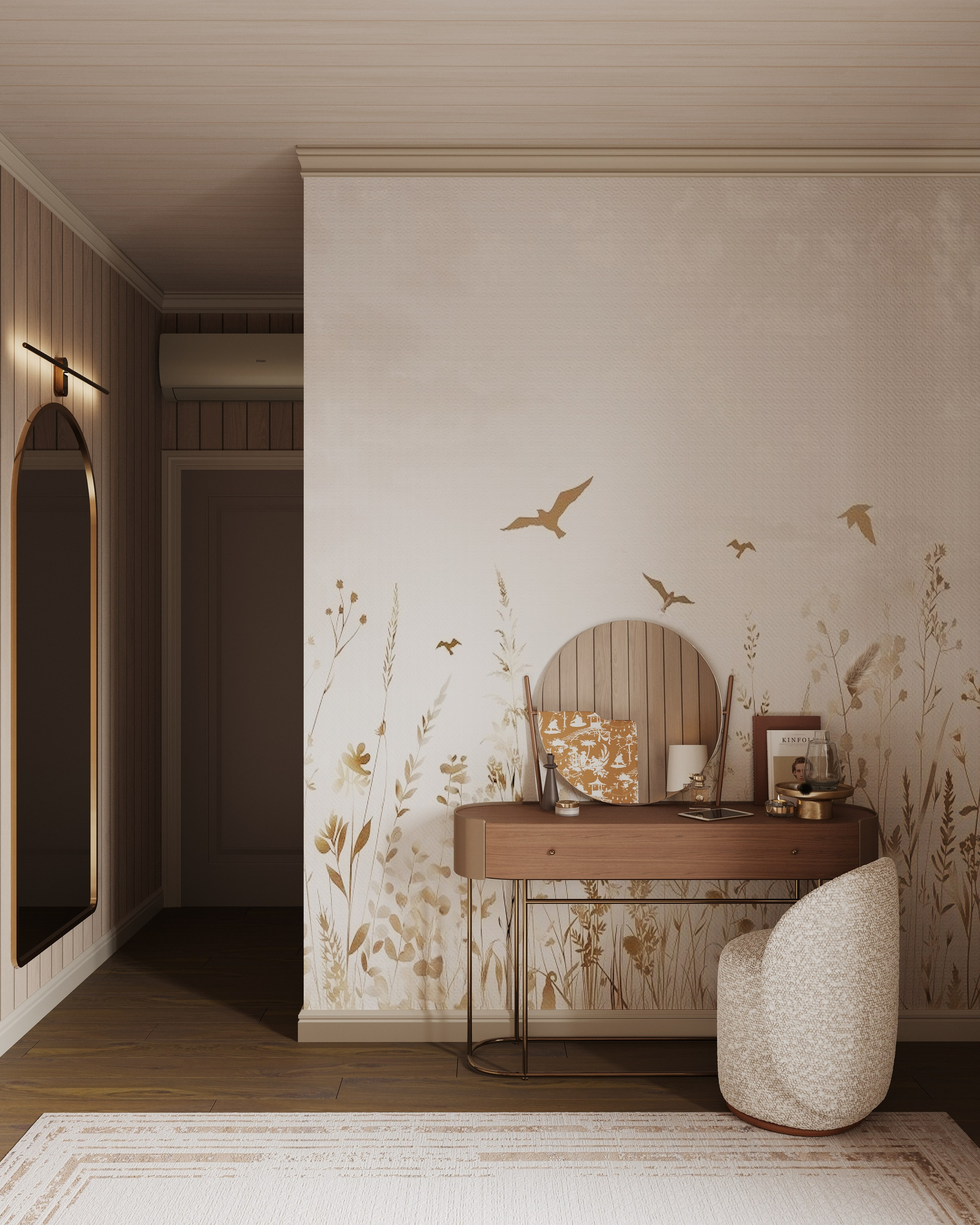 3D Визуализация мастер-спальни для студии Зориной Елены. 3D визуализатор и дизайнер-интерьера