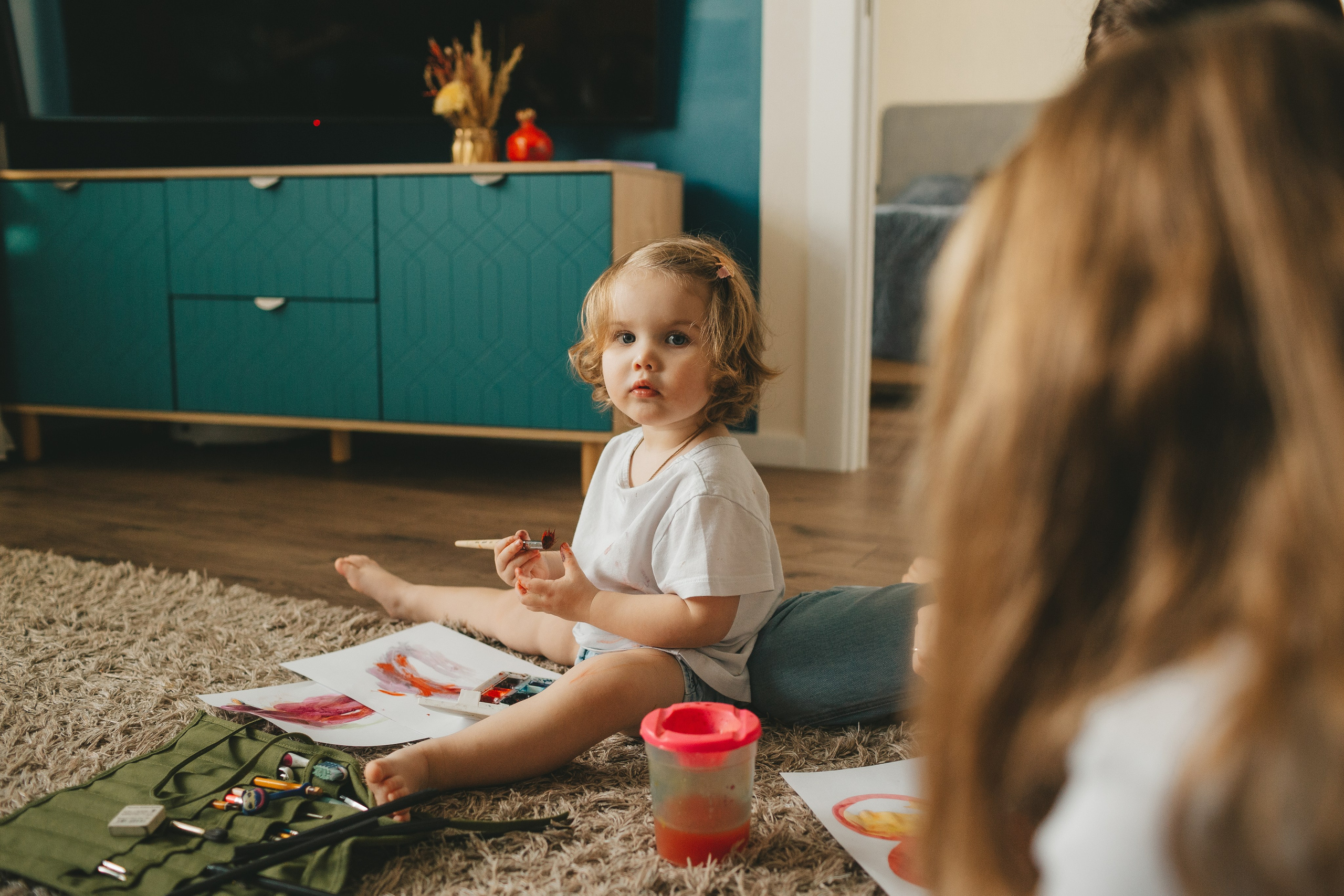 Семья Пети и Алёны (домашняя фотосессия). Семейный и детский фотограф и видеограф в Москве, Дрокина Наталья