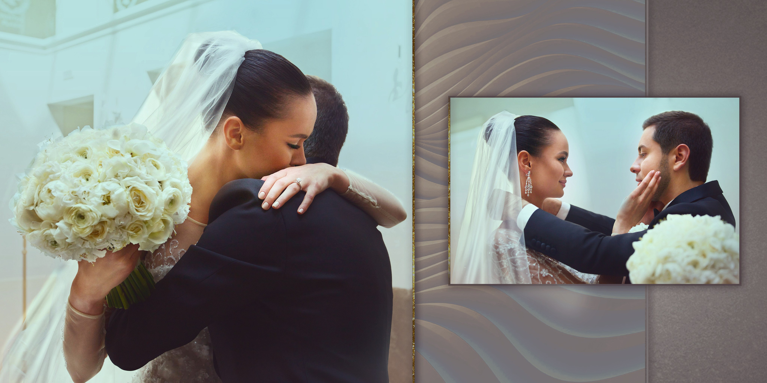 Свадебная фотокнига. Фотограф Кирсанова Наталия. Фотохудожник Наталия Кирсанова