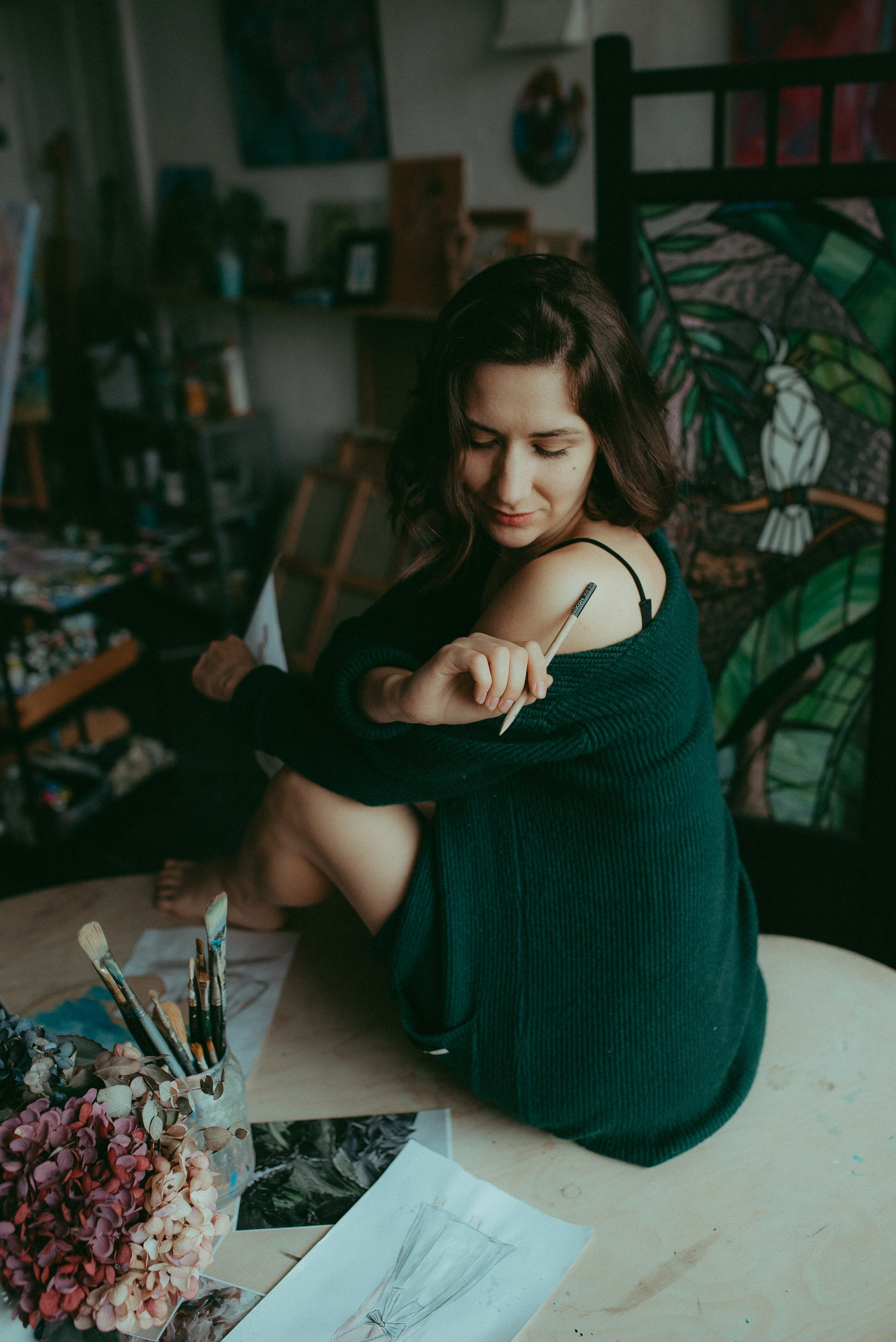 Даша в Мастерской. Семейный и детский фотограф в Новосибирске и Краснообске — Анна Ким