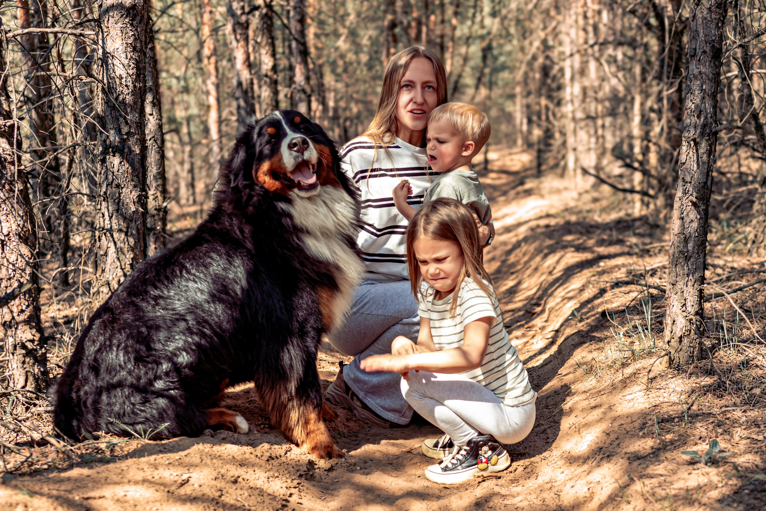 Семейная фотосессия в лесу