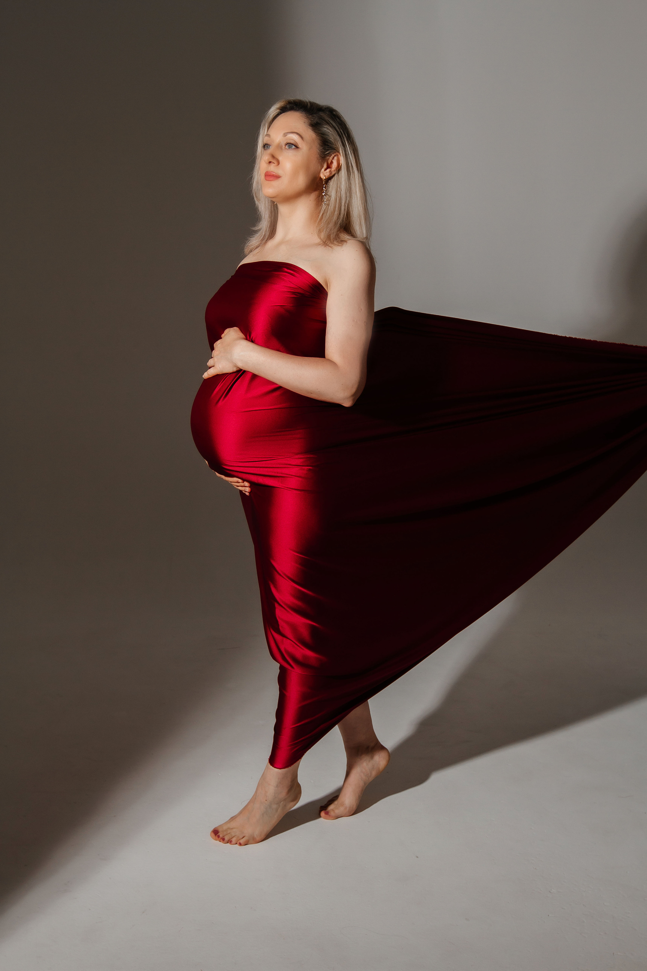 В летящих тканях. Колесникова Татьяна. Фотограф новорожденных Щёлково, Москва, Королев