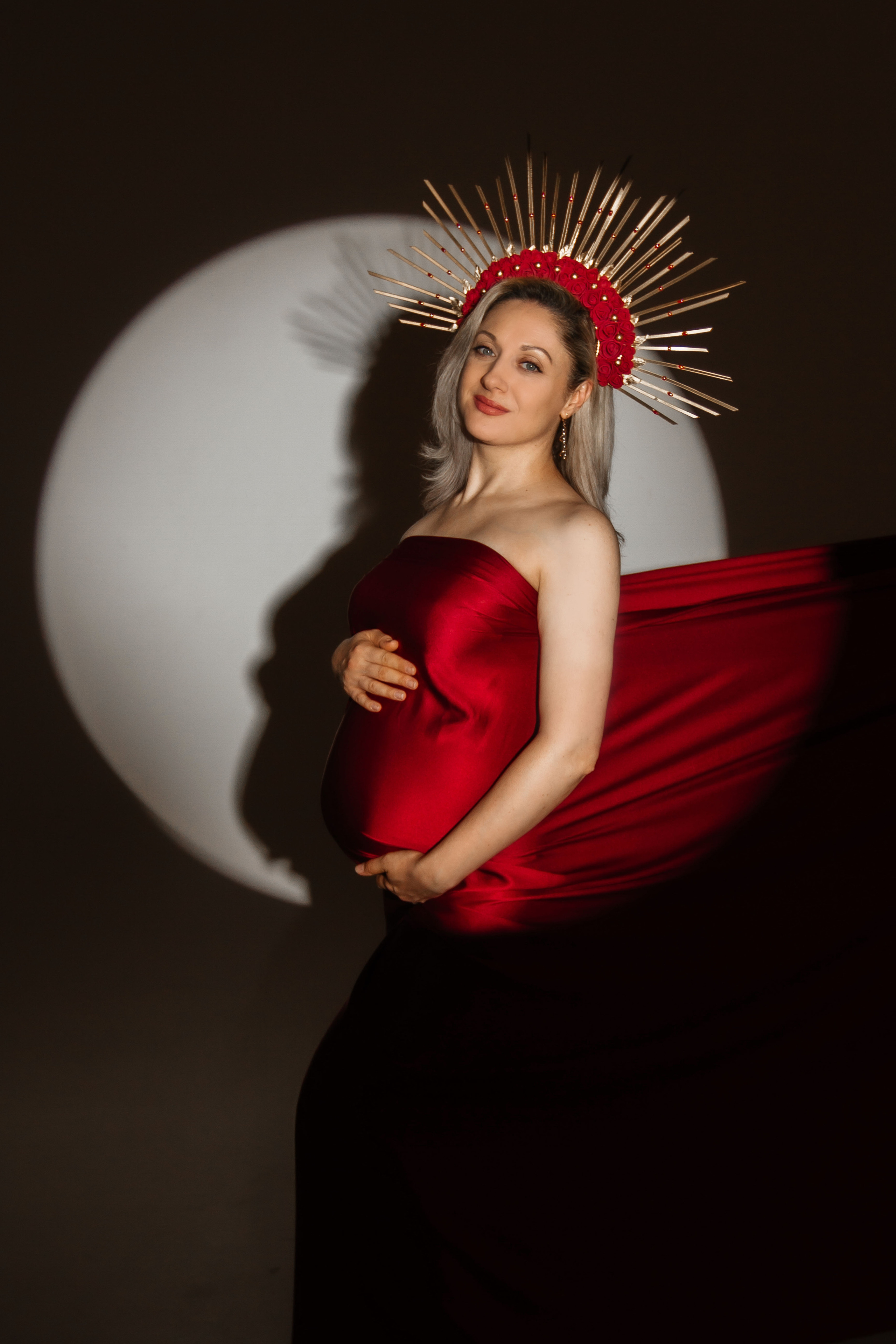 В летящих тканях. Колесникова Татьяна. Фотограф новорожденных Щёлково, Москва, Королев