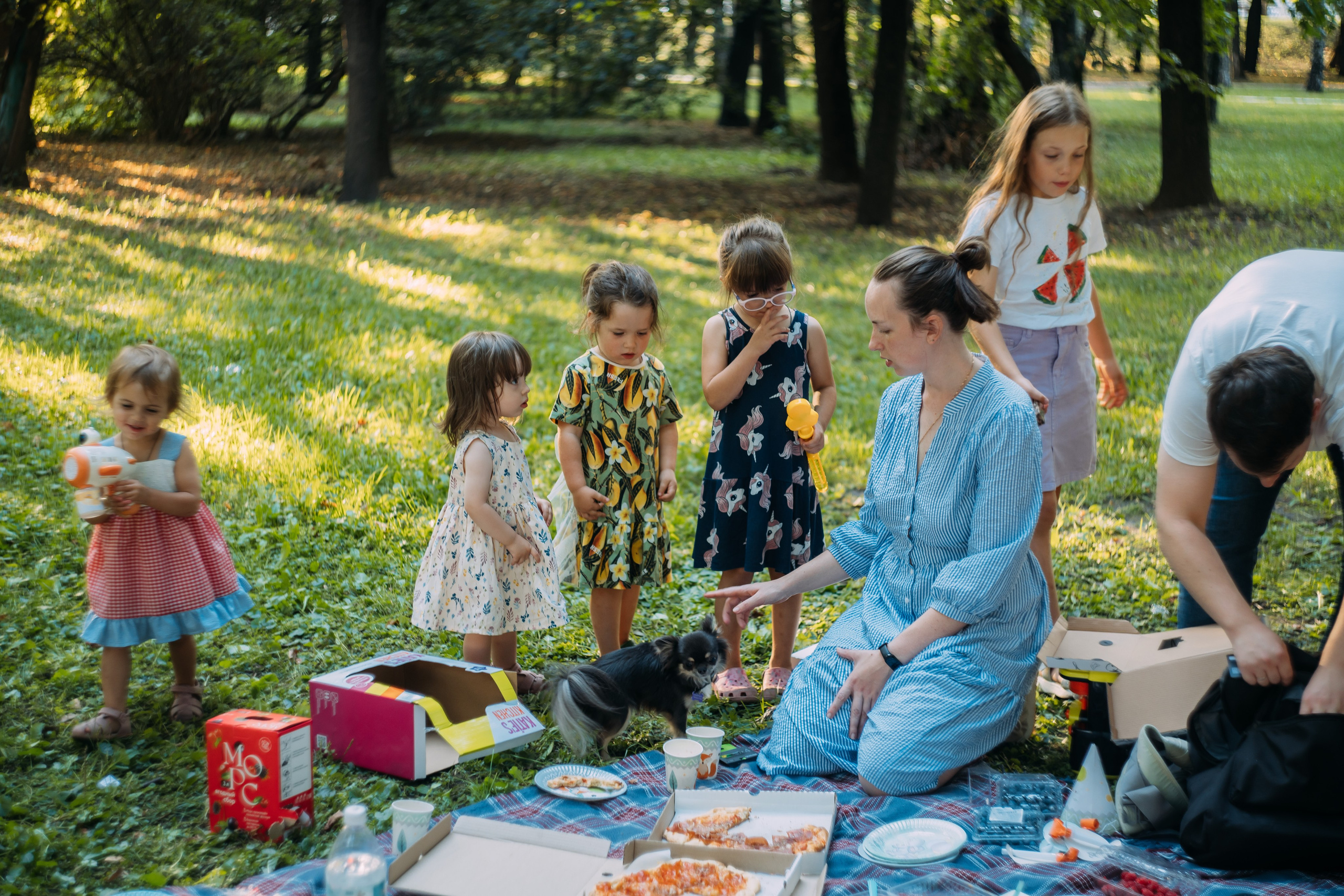 День рождения: пикник в парке. Семейный и детский фотограф в Москве