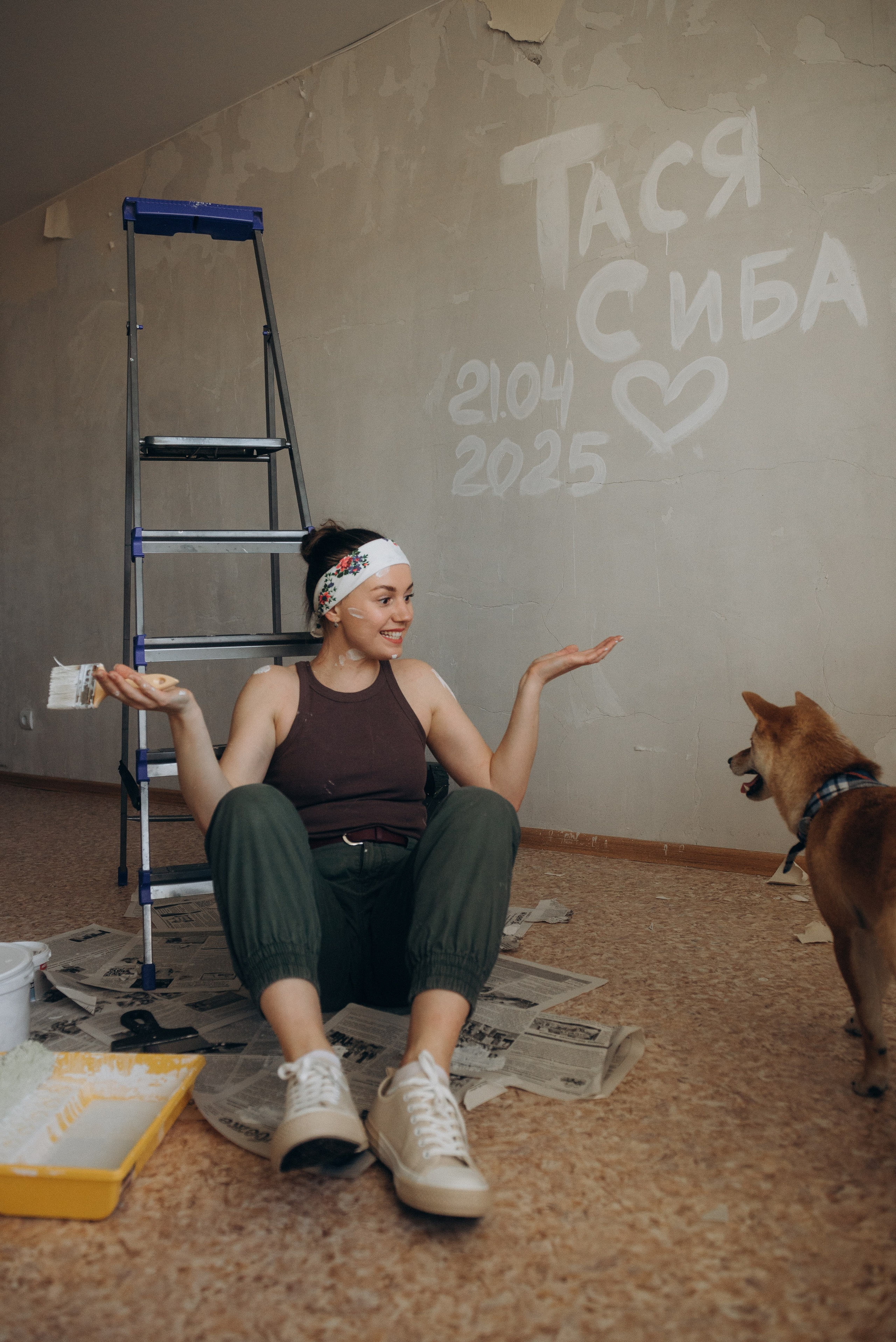 Ремонтники: Тася и Сиба. Ирина Метелица фотограф на Шикотане