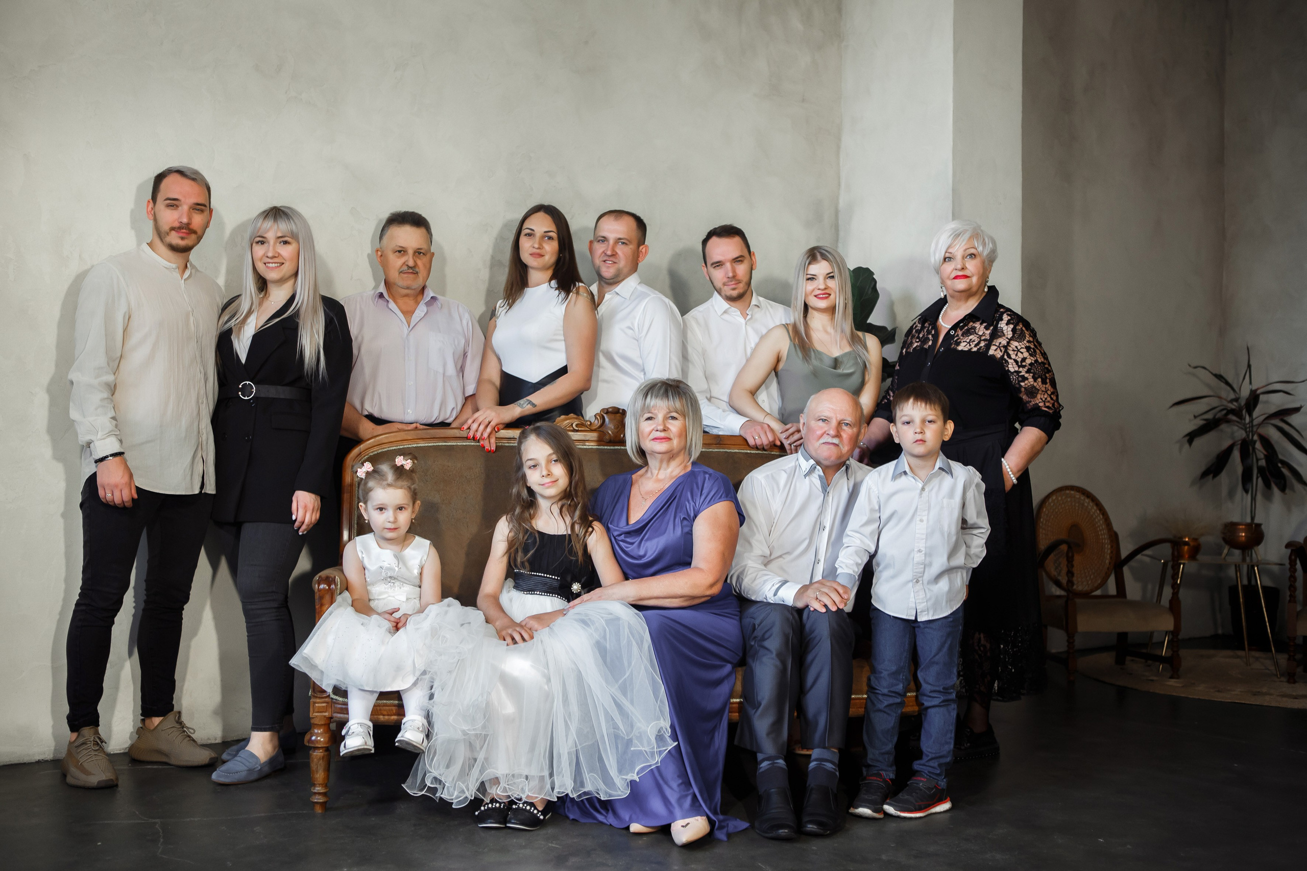 Очень большая семья, личные и парные портреты. Свадебный и портретный Фотограф в Липецке Дмитрий Котюков