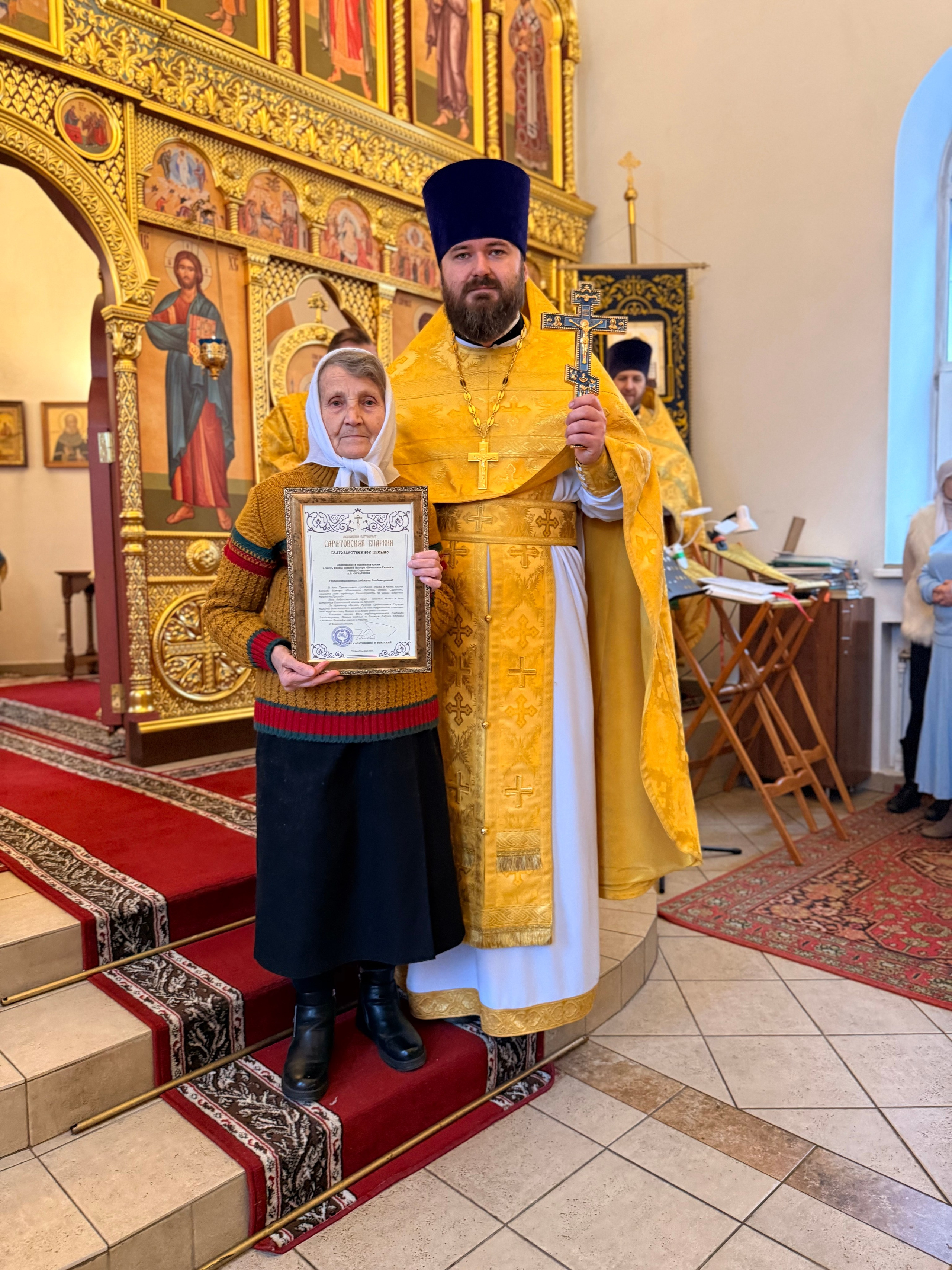 Божественная литургия в храме Нечаянной Радости. Саратовское Юго-Западное благочиние