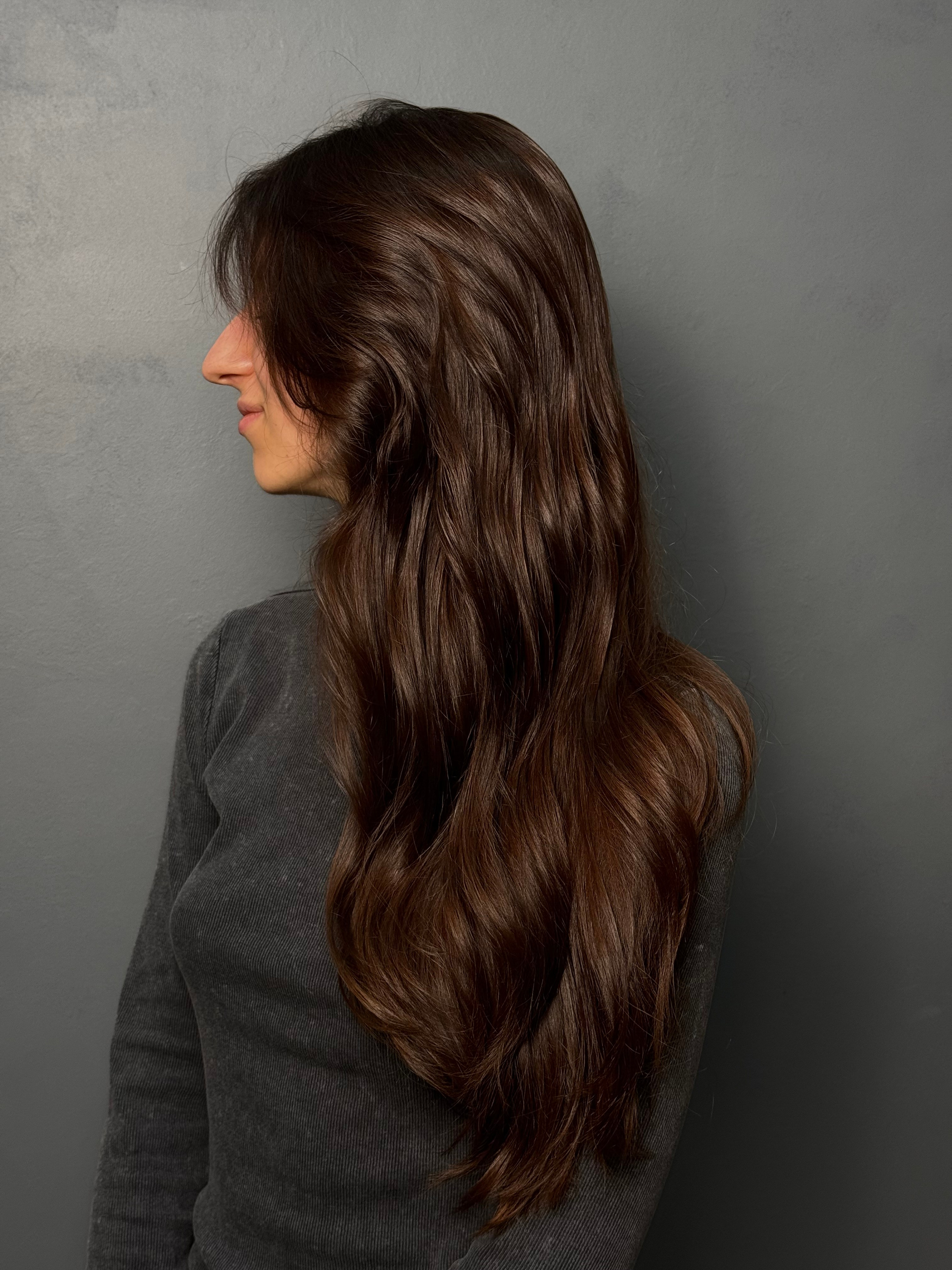 пример работы на темных волосах фотография номер 15