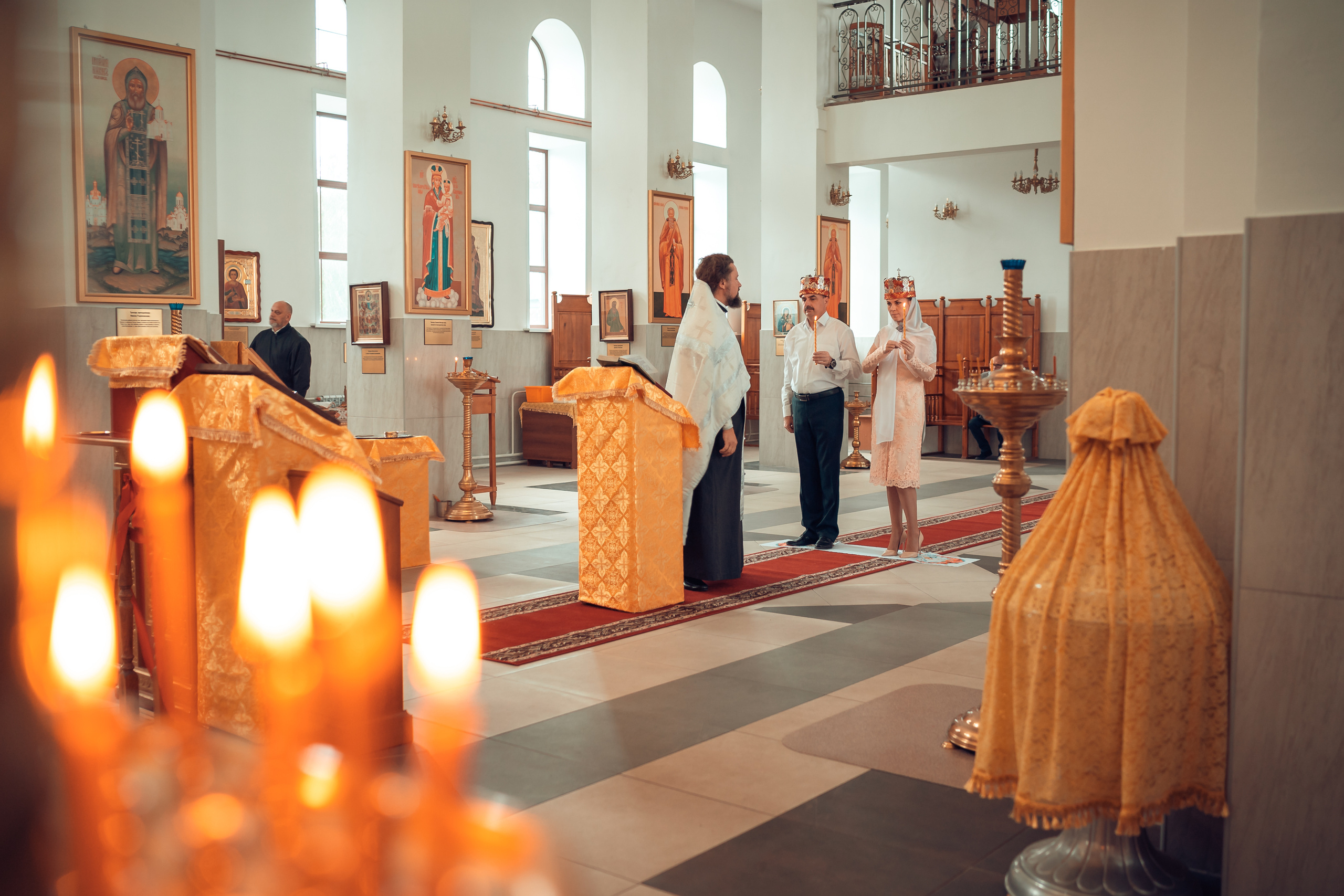 Венчание Сергея и Ксении Храм Феодора Тирона. Фотограф на Крещение и Венчание в Красноярске Рамазанова Юлия