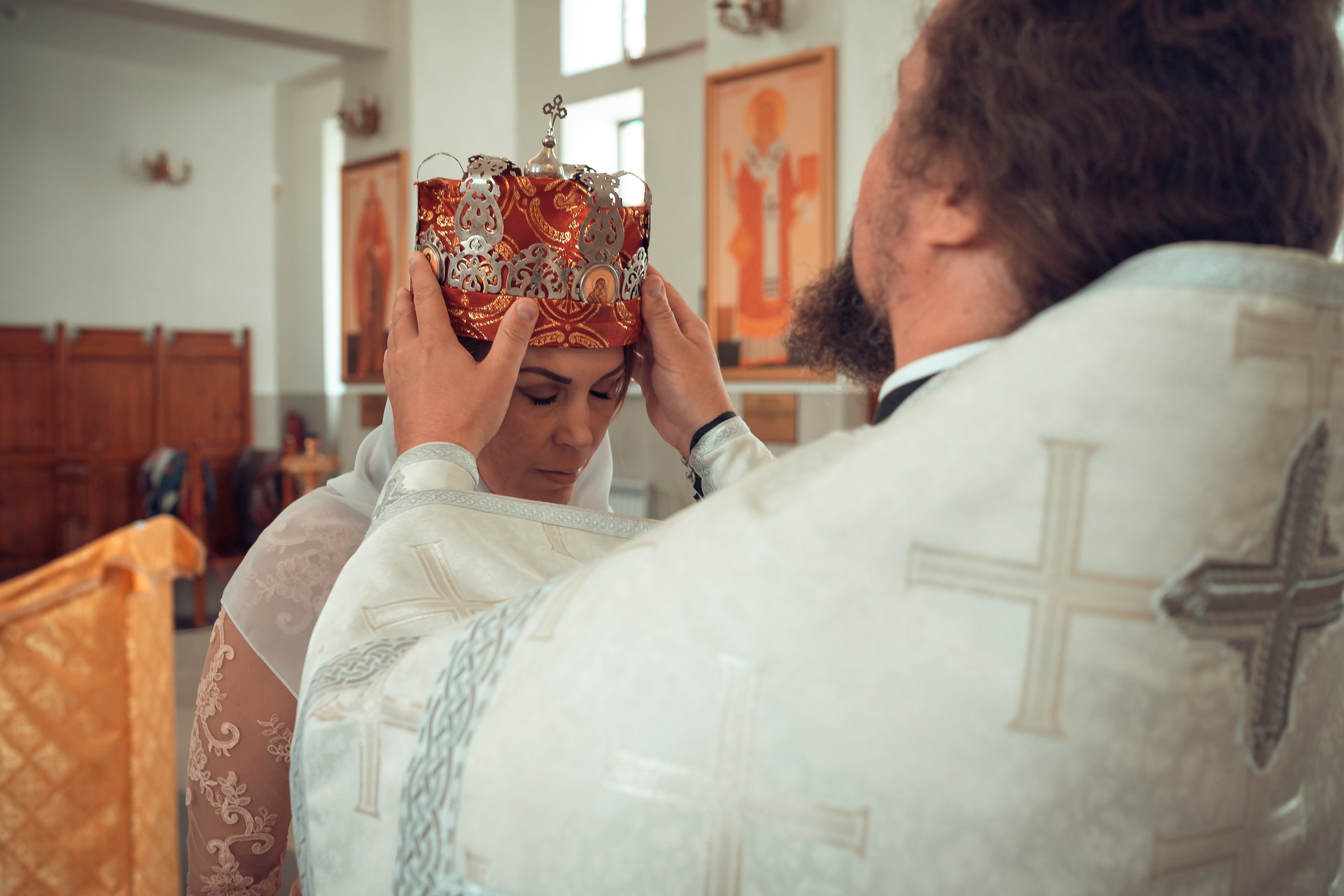 Венчание Сергея и Ксении Храм Феодора Тирона. Фотограф на Крещение и Венчание в Красноярске Рамазанова Юлия