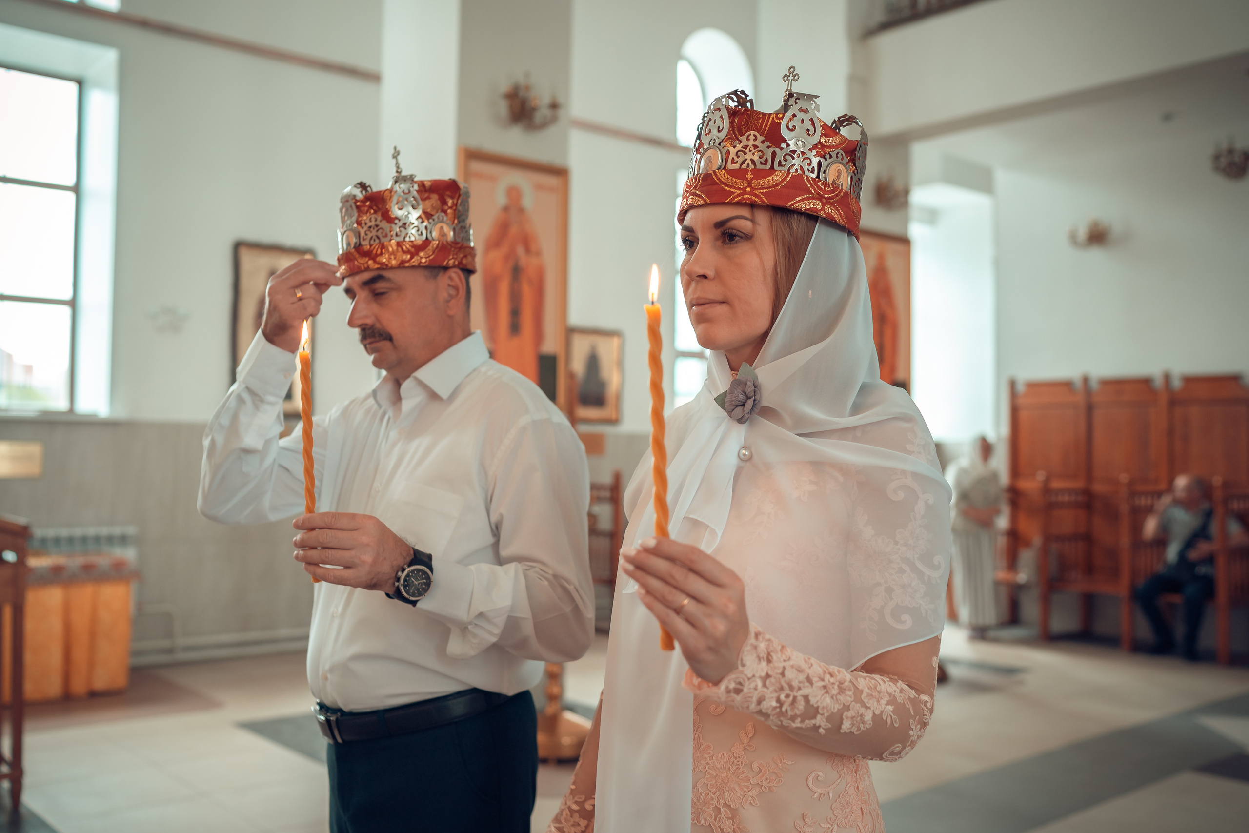 Венчание Сергея и Ксении Храм Феодора Тирона. Фотограф на Крещение и Венчание в Красноярске Рамазанова Юлия