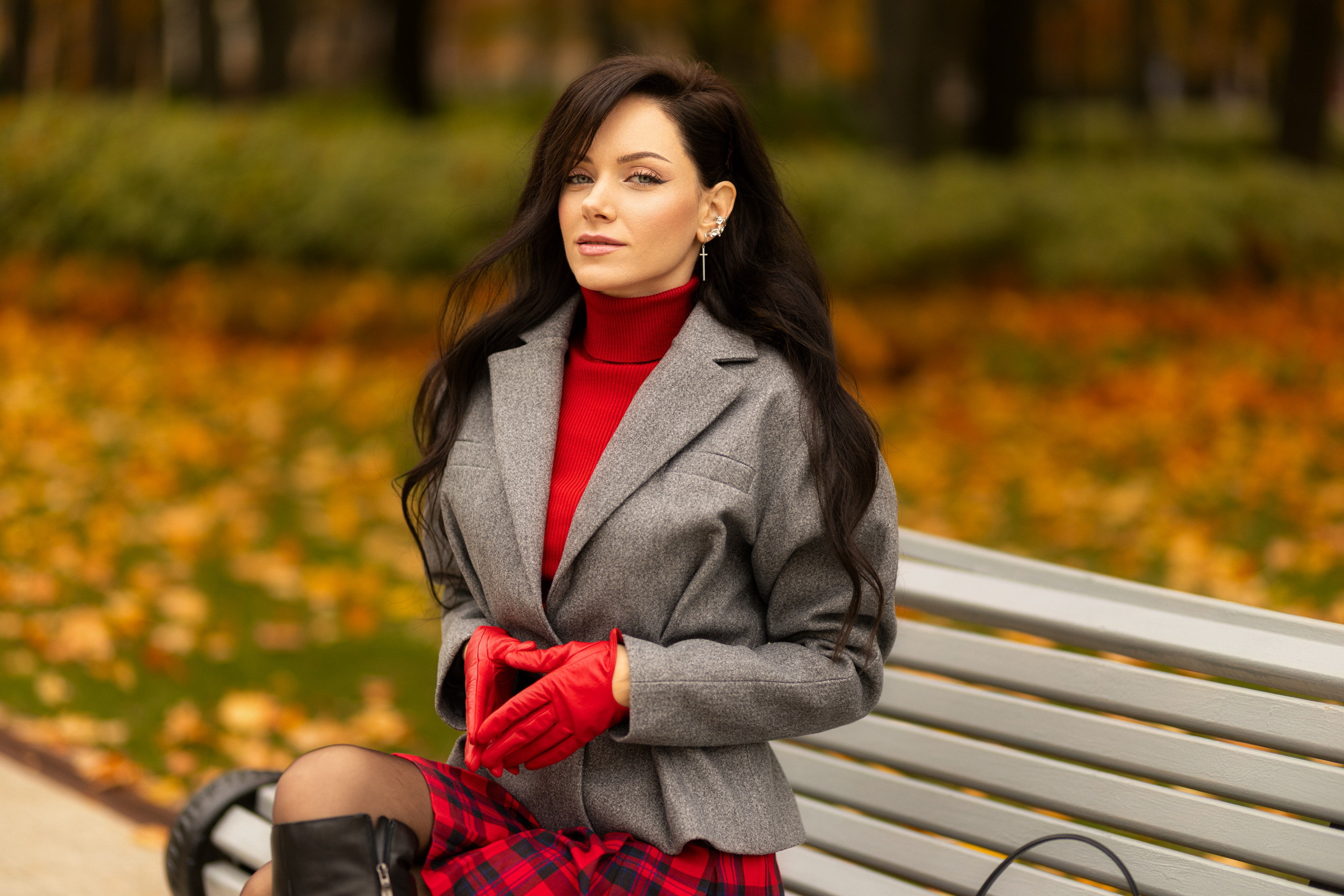 Фотосет с Екатериной в парке на осеннюю тему для «себя»