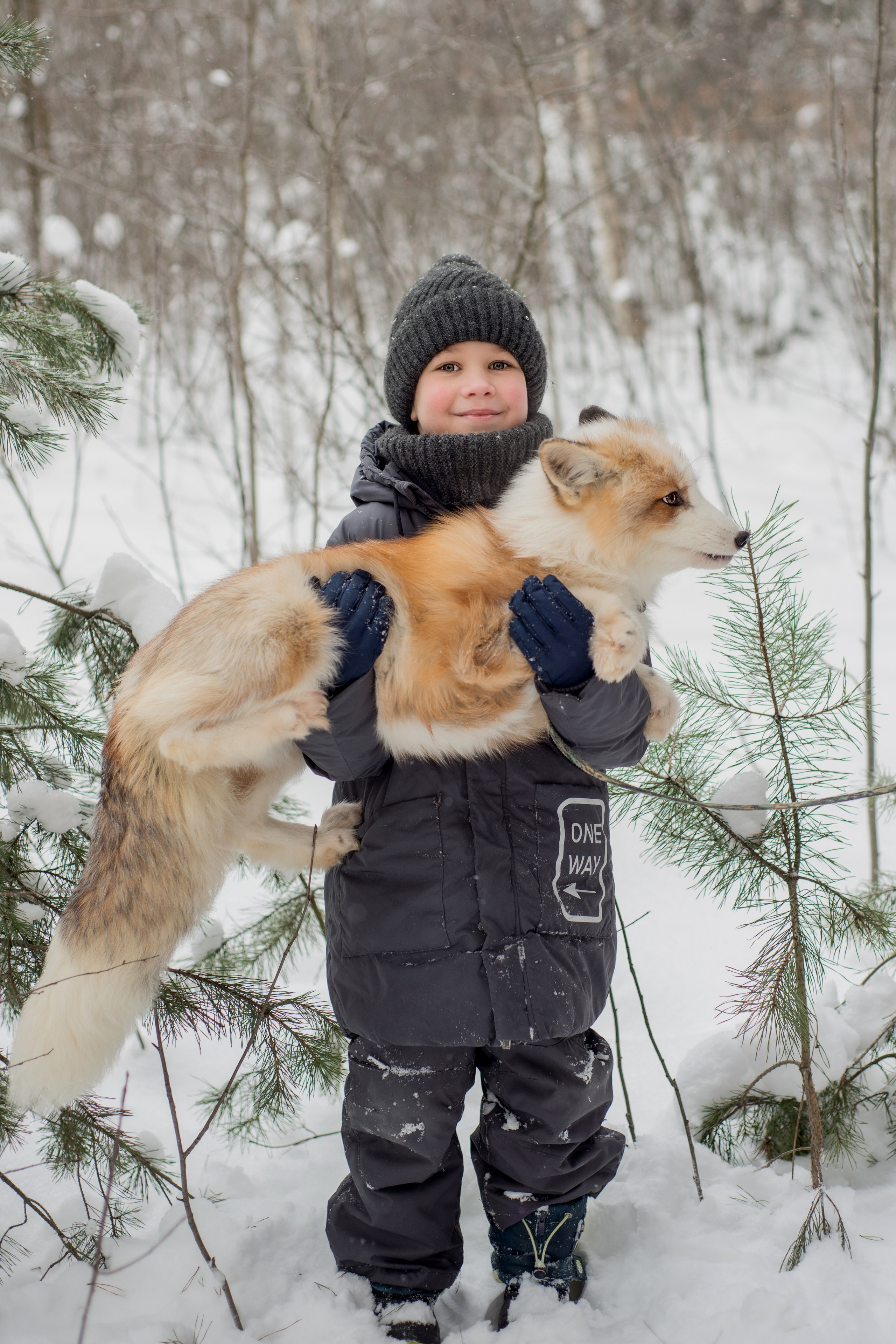 Дети и лис. Фотограф и дизайнер в Москве Екатерина Лобачева