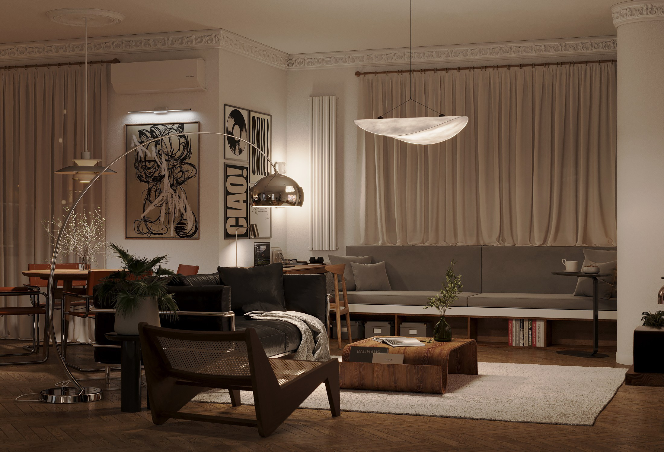 Кухня-гостиная. 3D-дизайнер Кристина Пуляевская